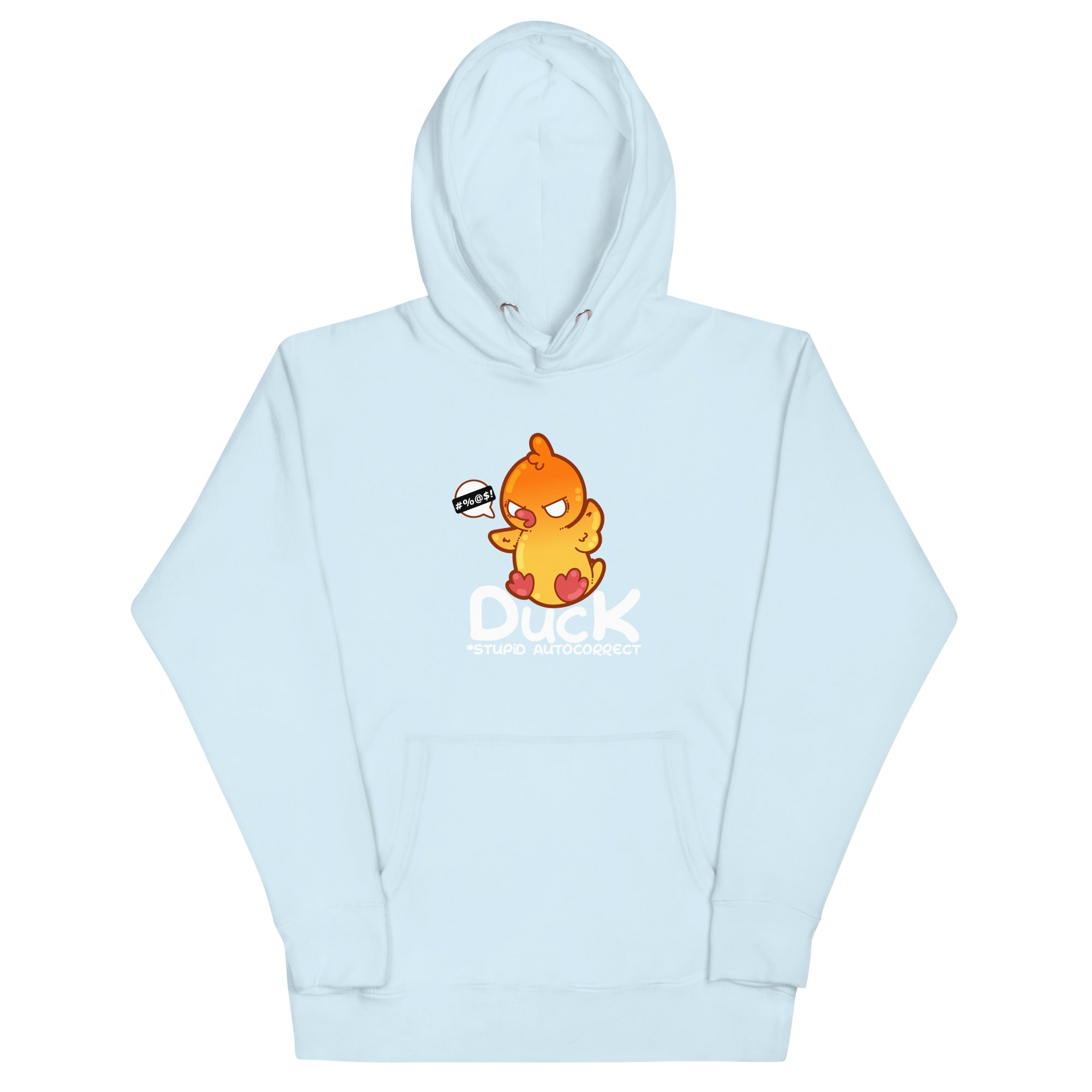DUCK STUPID AUTOCORRECT - Modded Hoodie - ChubbleGumLLC