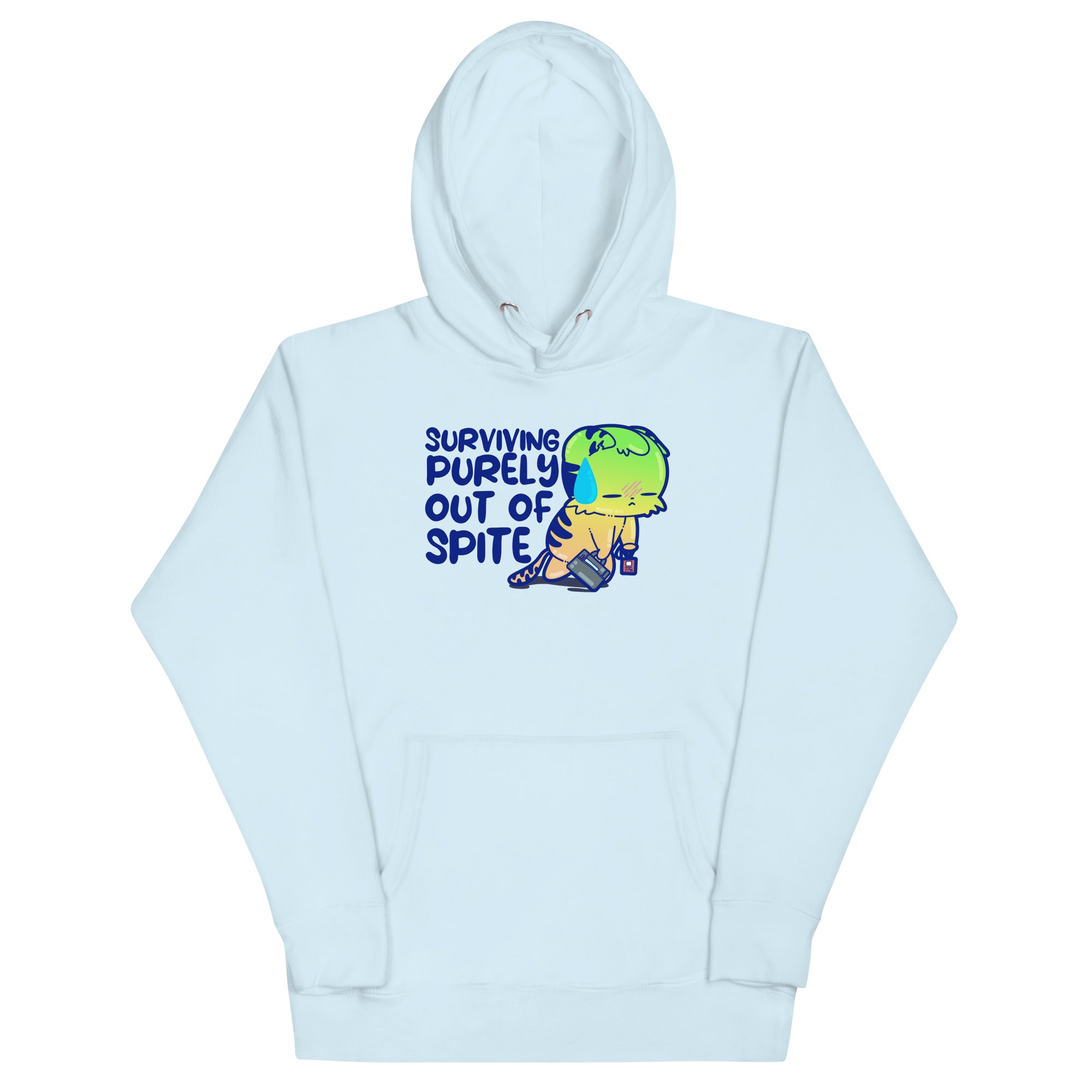 SURVIVING PURELY OUT OF SPITE - Hoodie - ChubbleGumLLC