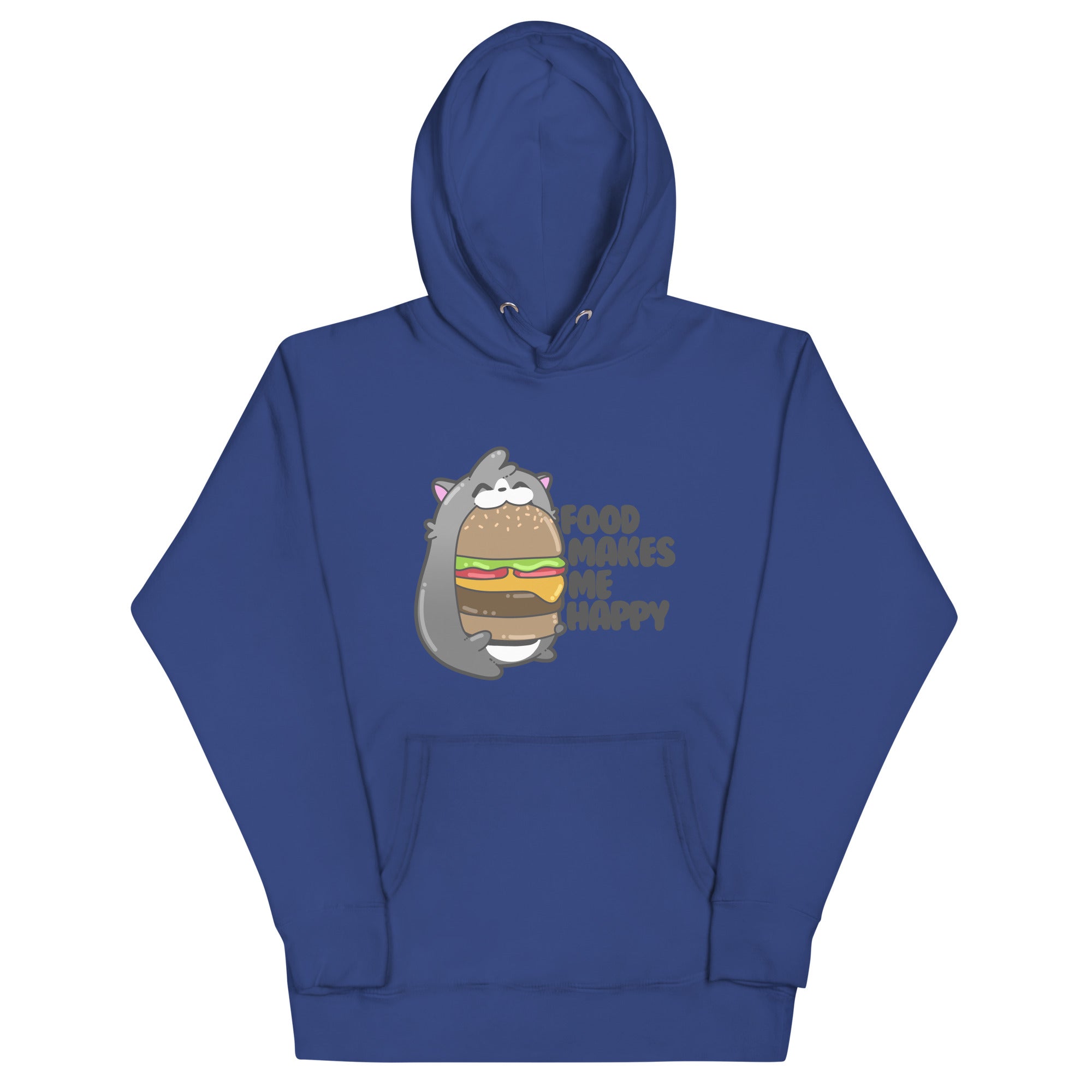 FOOD MAKES ME HAPPY - Hoodie - ChubbleGumLLC