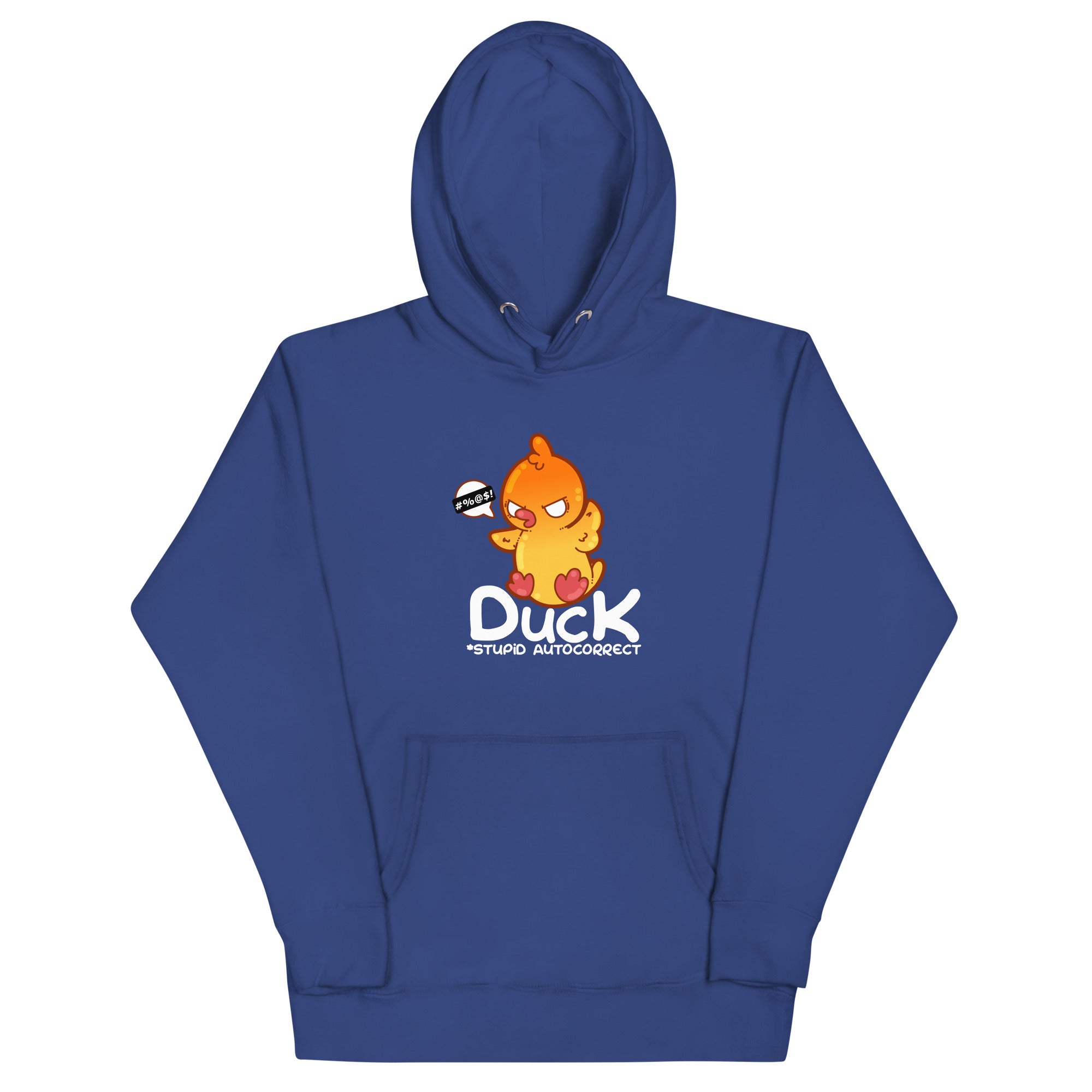 DUCK STUPID AUTOCORRECT - Modded Hoodie - ChubbleGumLLC