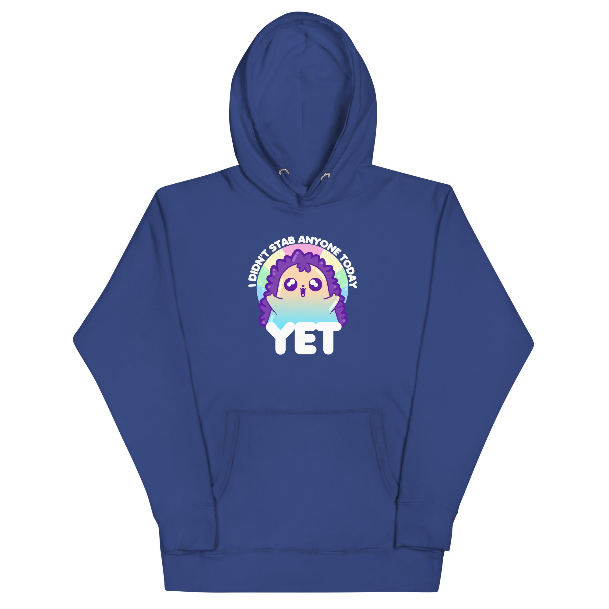 I DIDNT STAB ANYONE TODAY YET - Modded Hoodie - ChubbleGumLLC