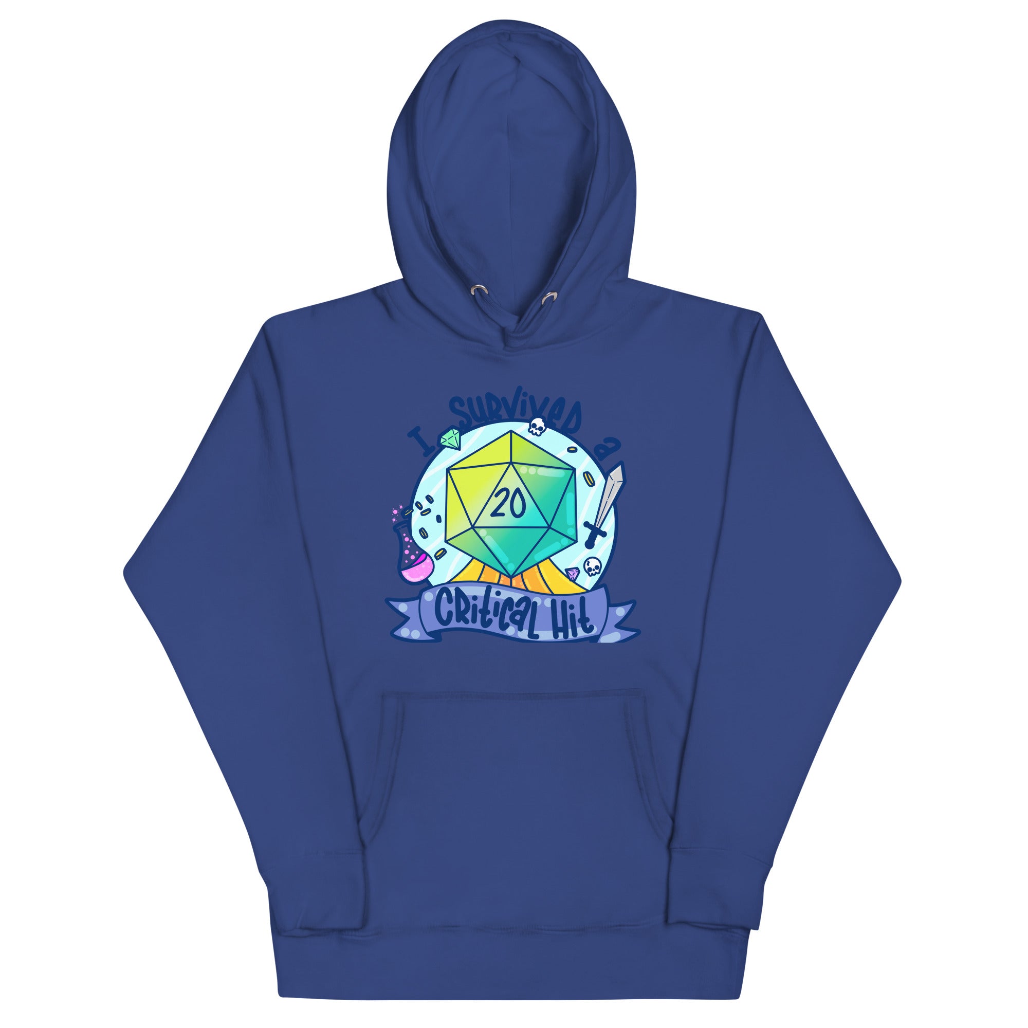 I SURVIVED A CRITICAL HIT - Hoodie - ChubbleGumLLC