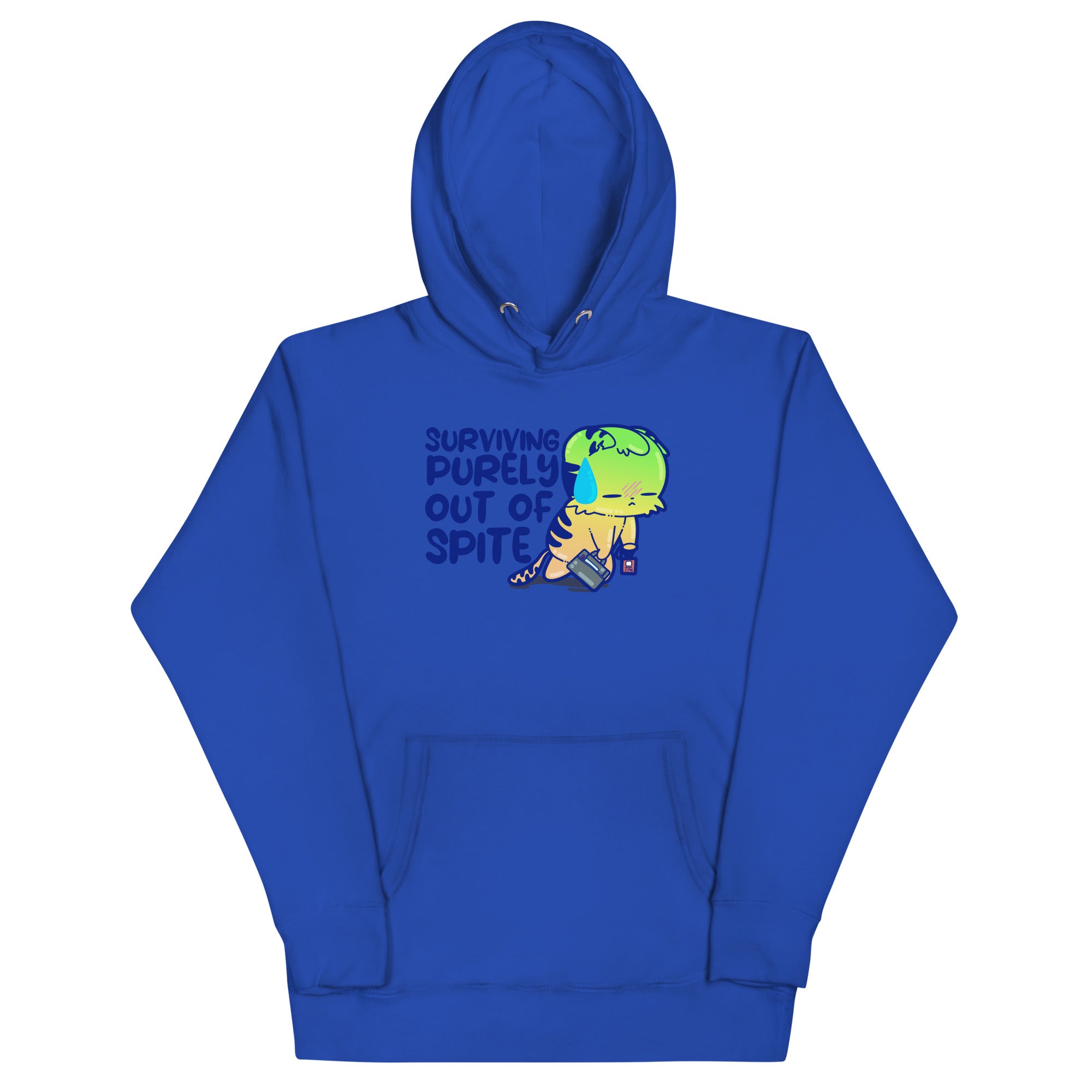 SURVIVING PURELY OUT OF SPITE - Hoodie - ChubbleGumLLC