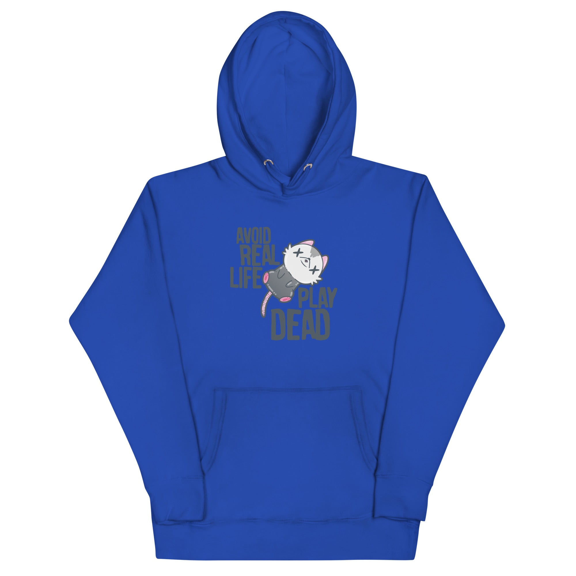AVOID REAL LIFE PLAY DEAD - Hoodie - ChubbleGumLLC