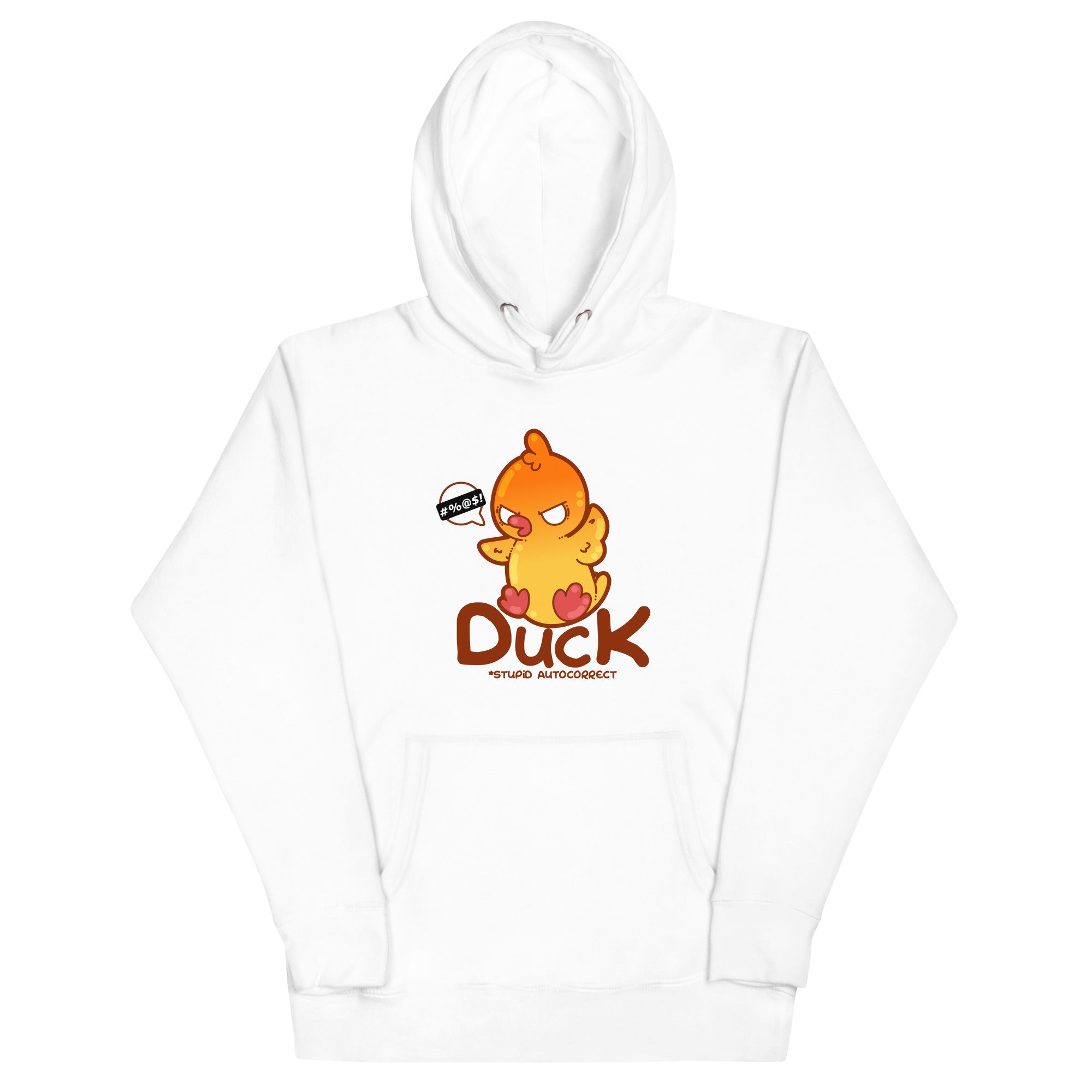 DUCK STUPID AUTOCORRECT - Hoodie - ChubbleGumLLC