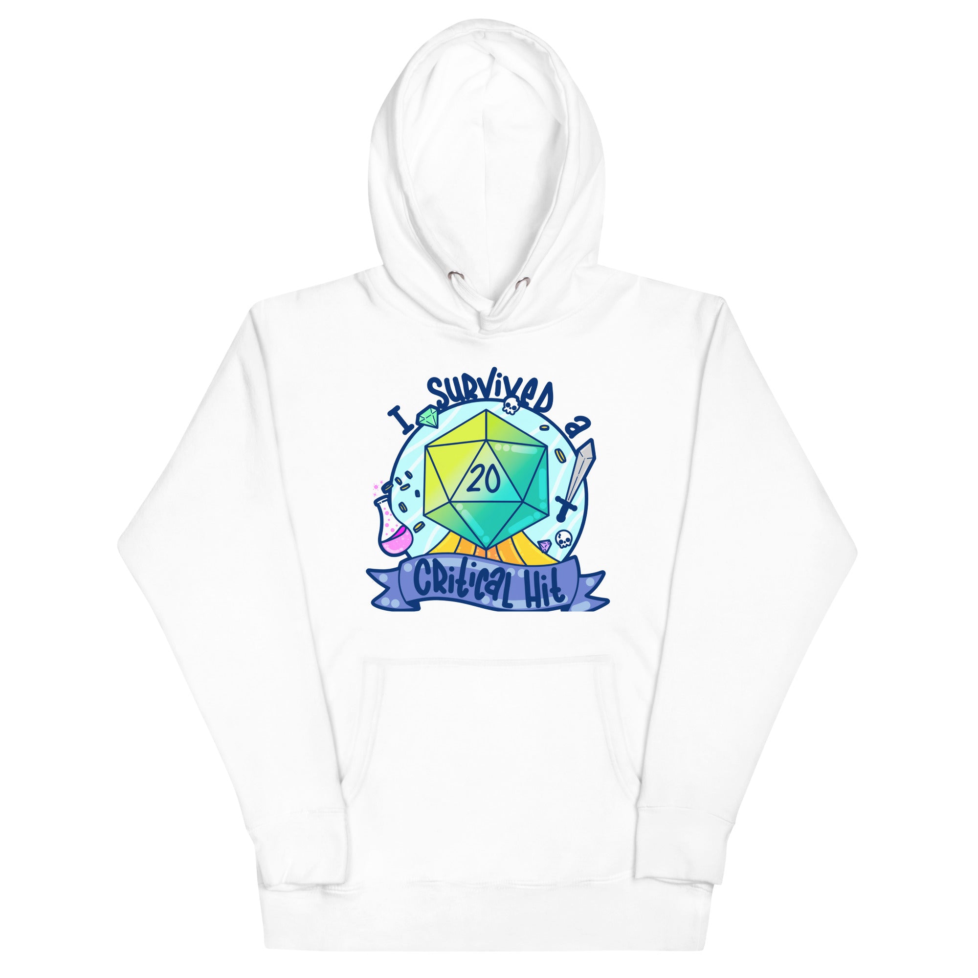 I SURVIVED A CRITICAL HIT - Hoodie - ChubbleGumLLC