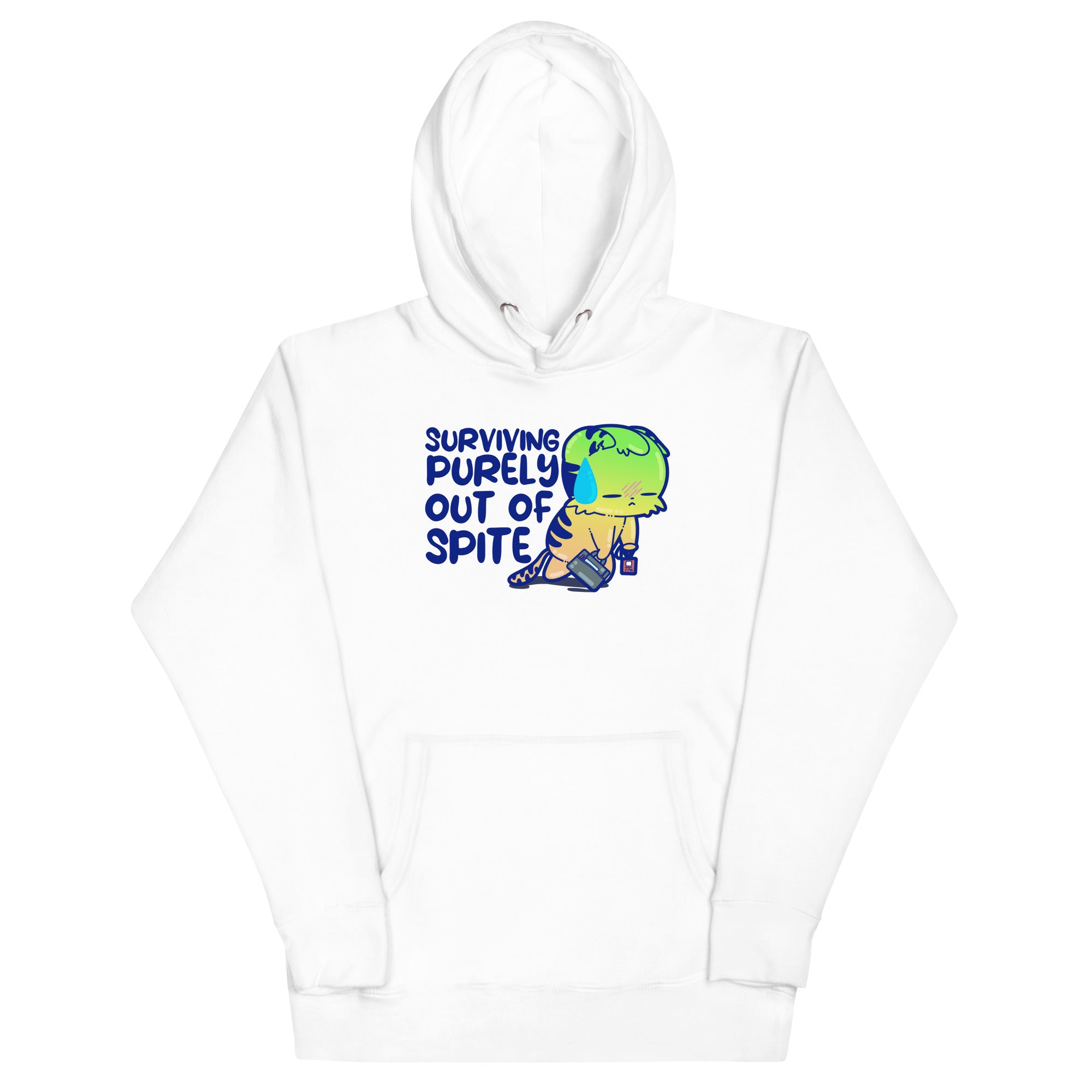 SURVIVING PURELY OUT OF SPITE - Hoodie - ChubbleGumLLC
