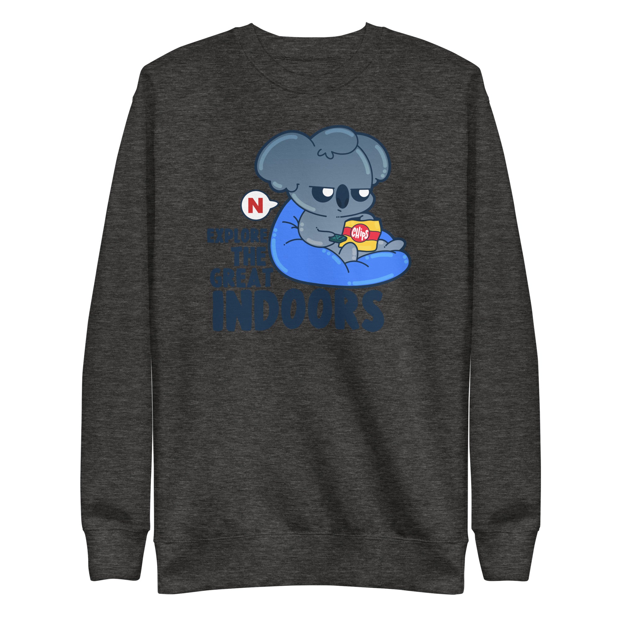 EXPLORE THE GREAT INDOORS - Sweatshirt - ChubbleGumLLC