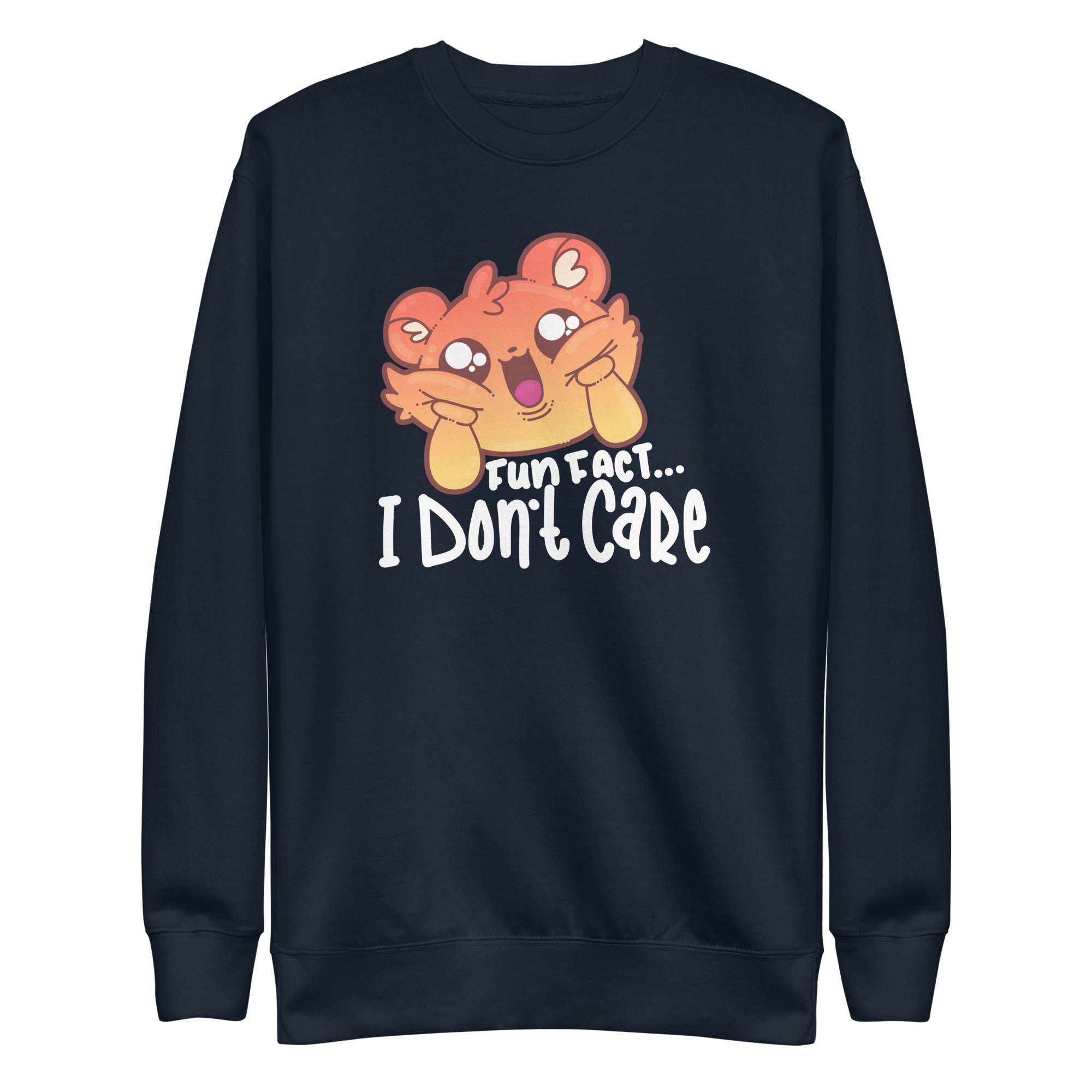FUN FACT I DONT CARE - Sweatshirt - ChubbleGumLLC