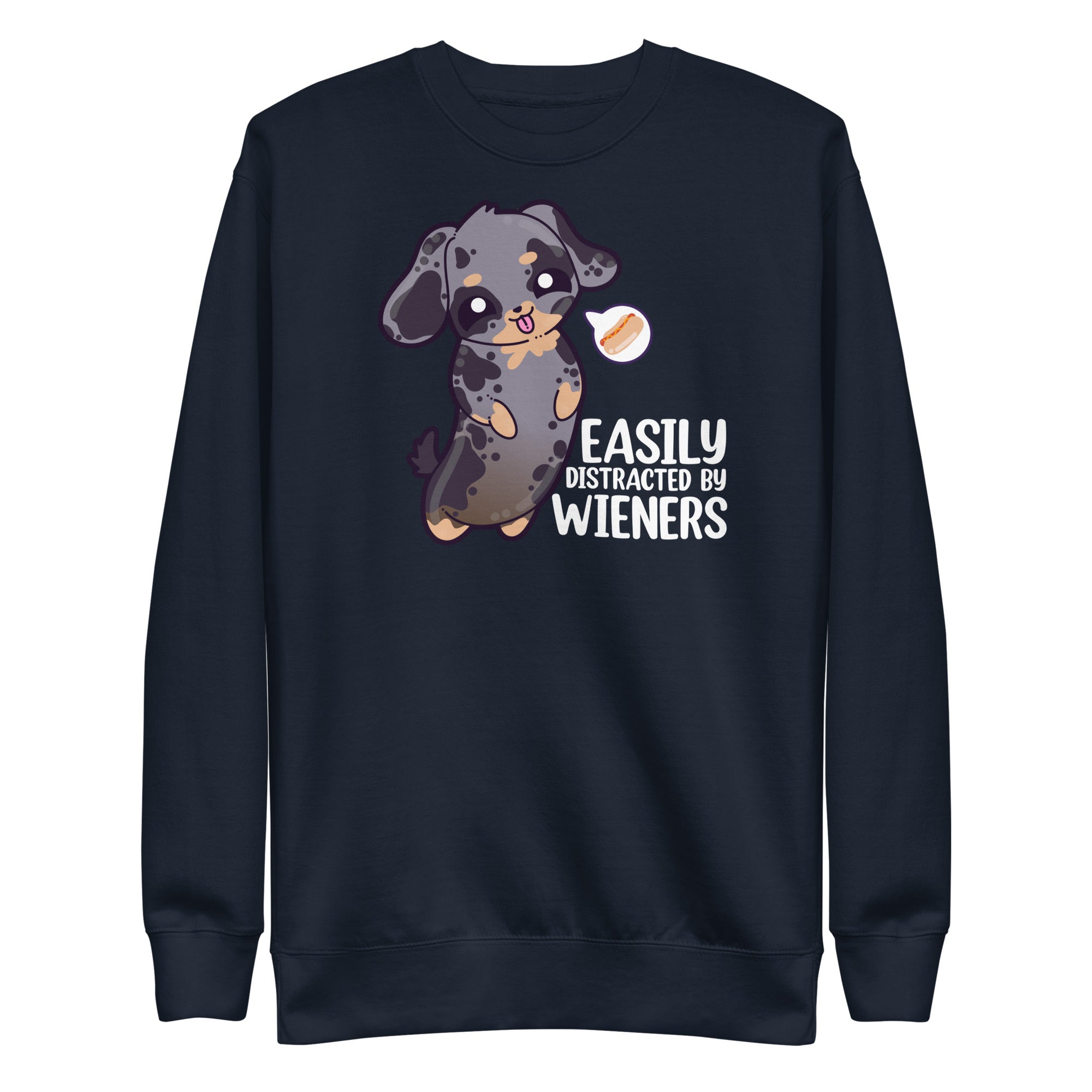 EASILY DISTRACTED BY WEINERS - Modded Sweatshirt - ChubbleGumLLC