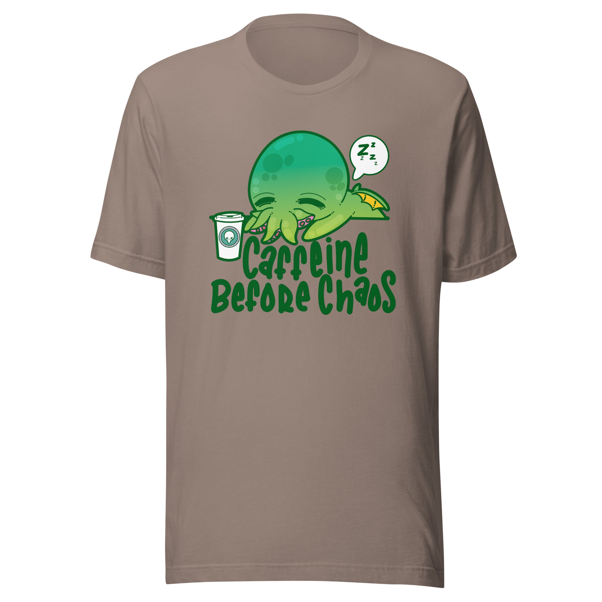 CAFFEINE BEFORE CHAOS - Tee - ChubbleGumLLC