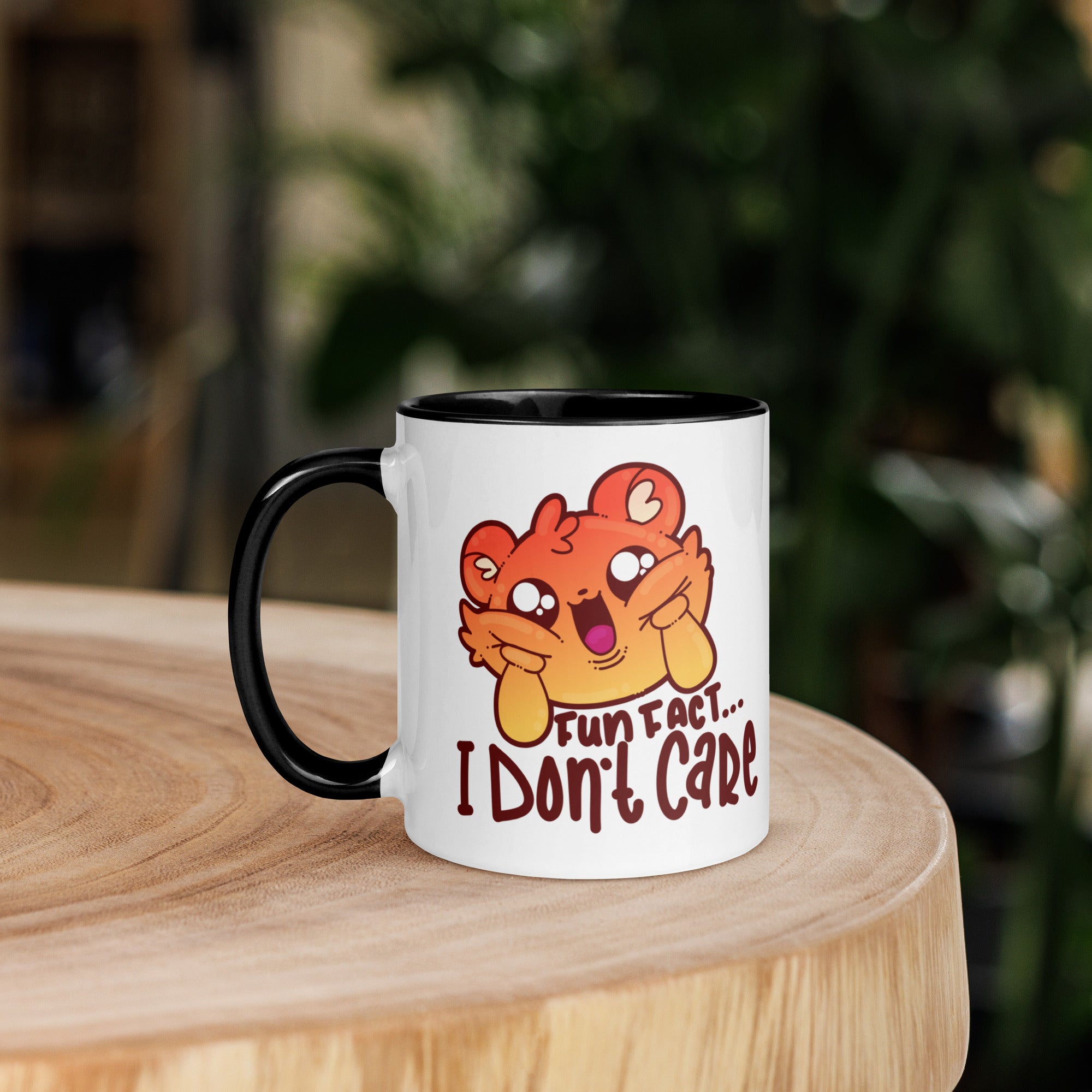 FUN FACT I DONT CARE - Mug with Color Inside - ChubbleGumLLC