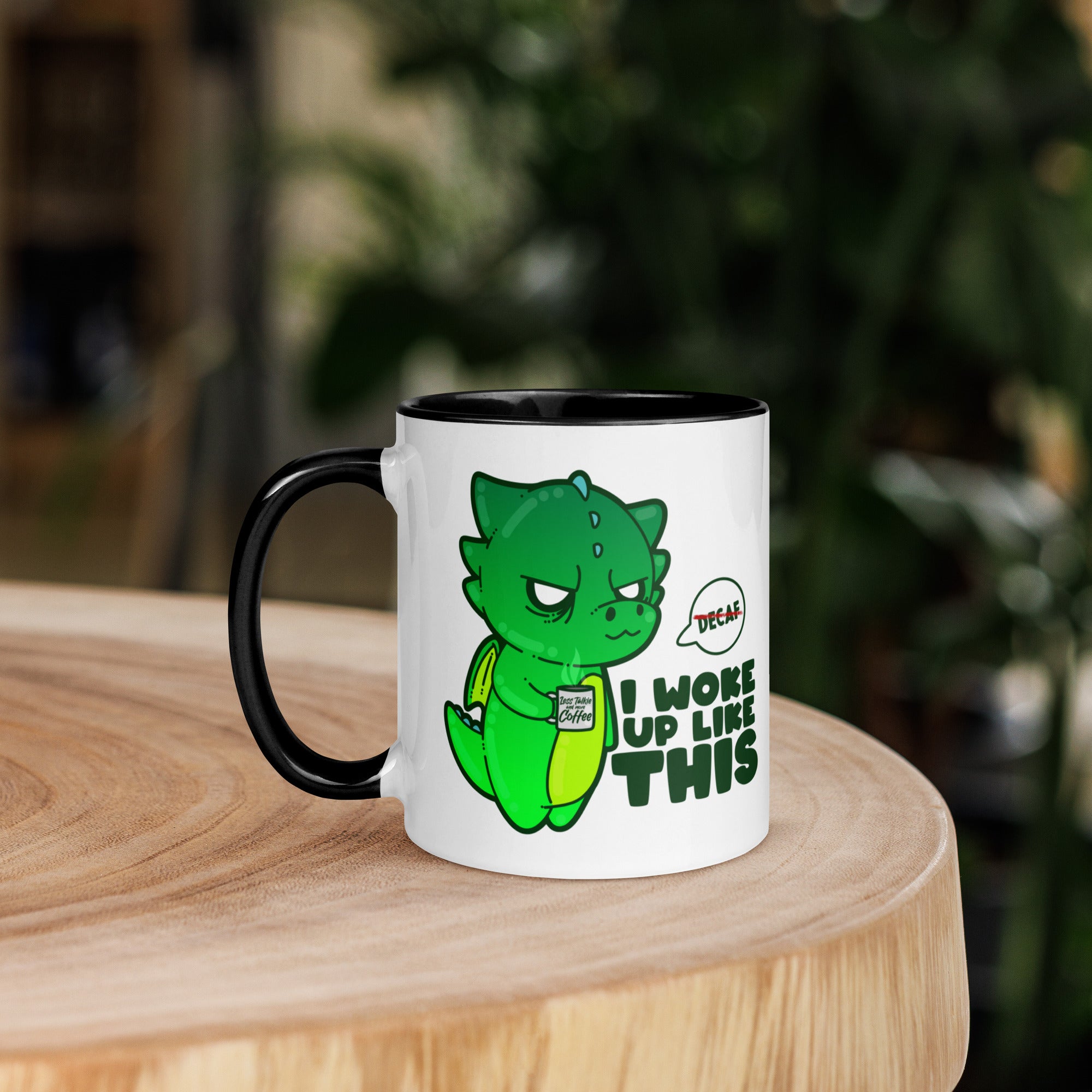 I WOKE UP LIKE THIS - Mug with Color Inside - ChubbleGumLLC
