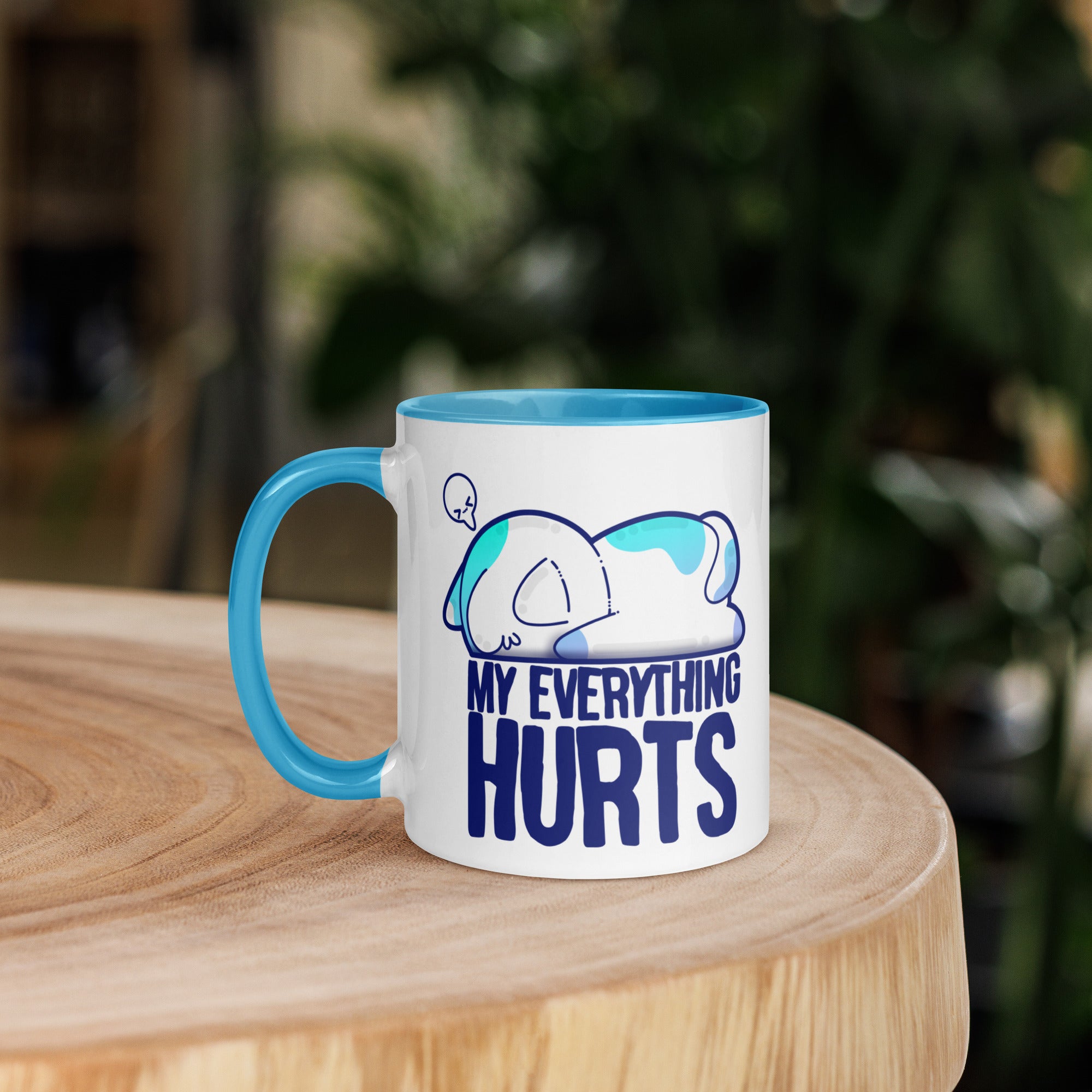 MY EVERYTHING HURTS - Mug with Color Inside - ChubbleGumLLC