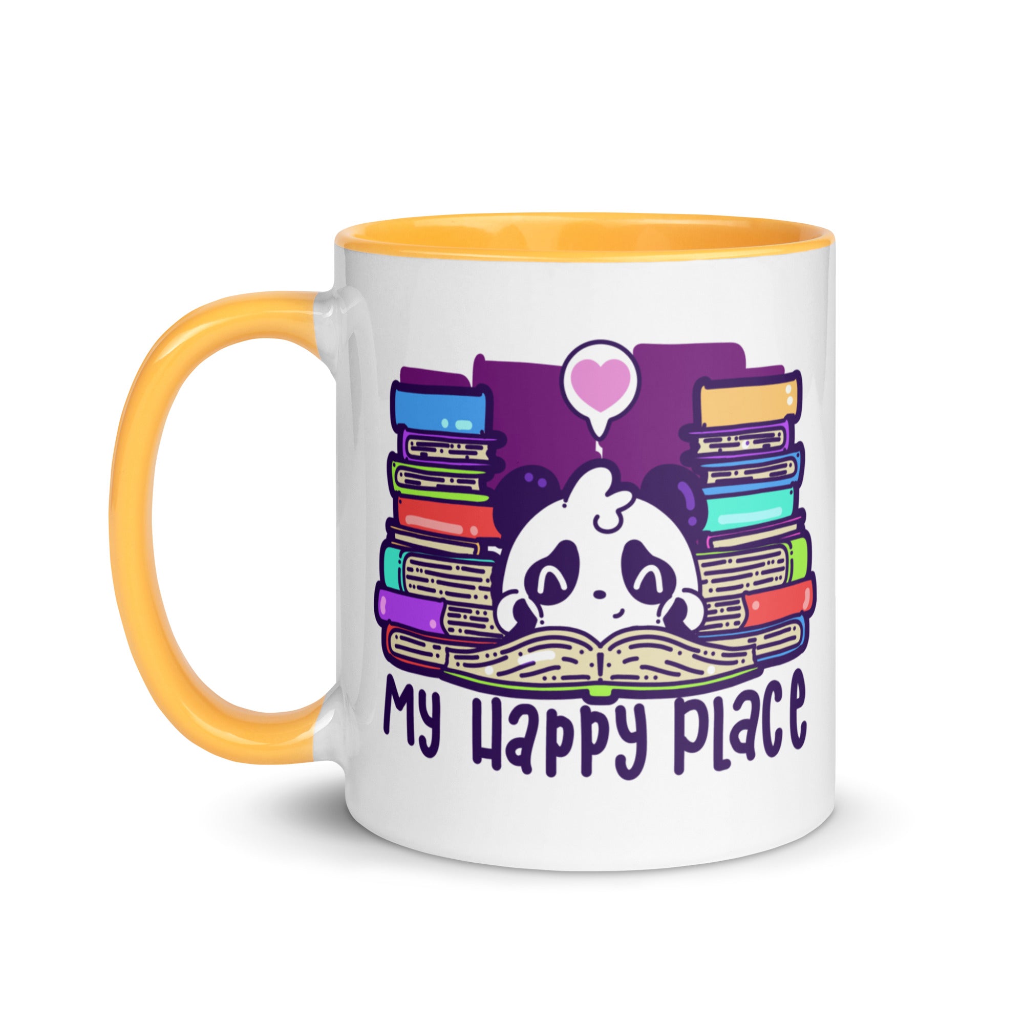 MY HAPPY PLACE - Mug with Color Inside - ChubbleGumLLC
