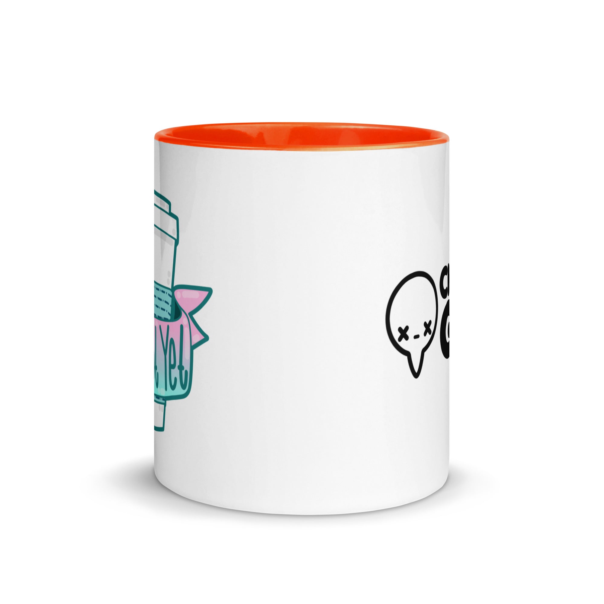 SHH NOT YET - Mug With Color Inside - ChubbleGumLLC