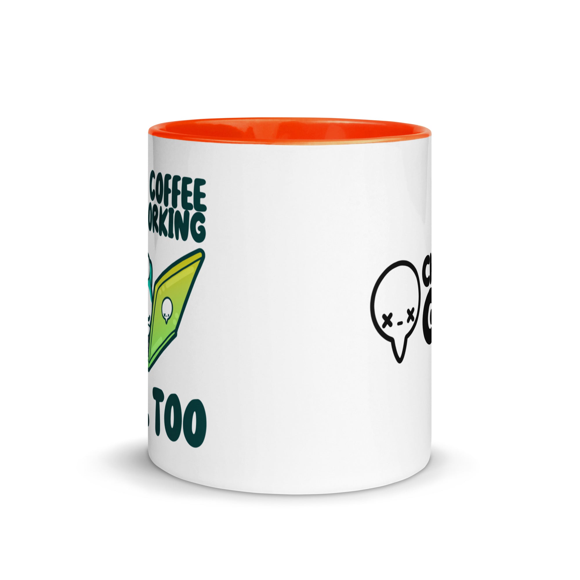 WHEN MY COFFEE STARTS WORKING - Mug with Color Inside - ChubbleGumLLC