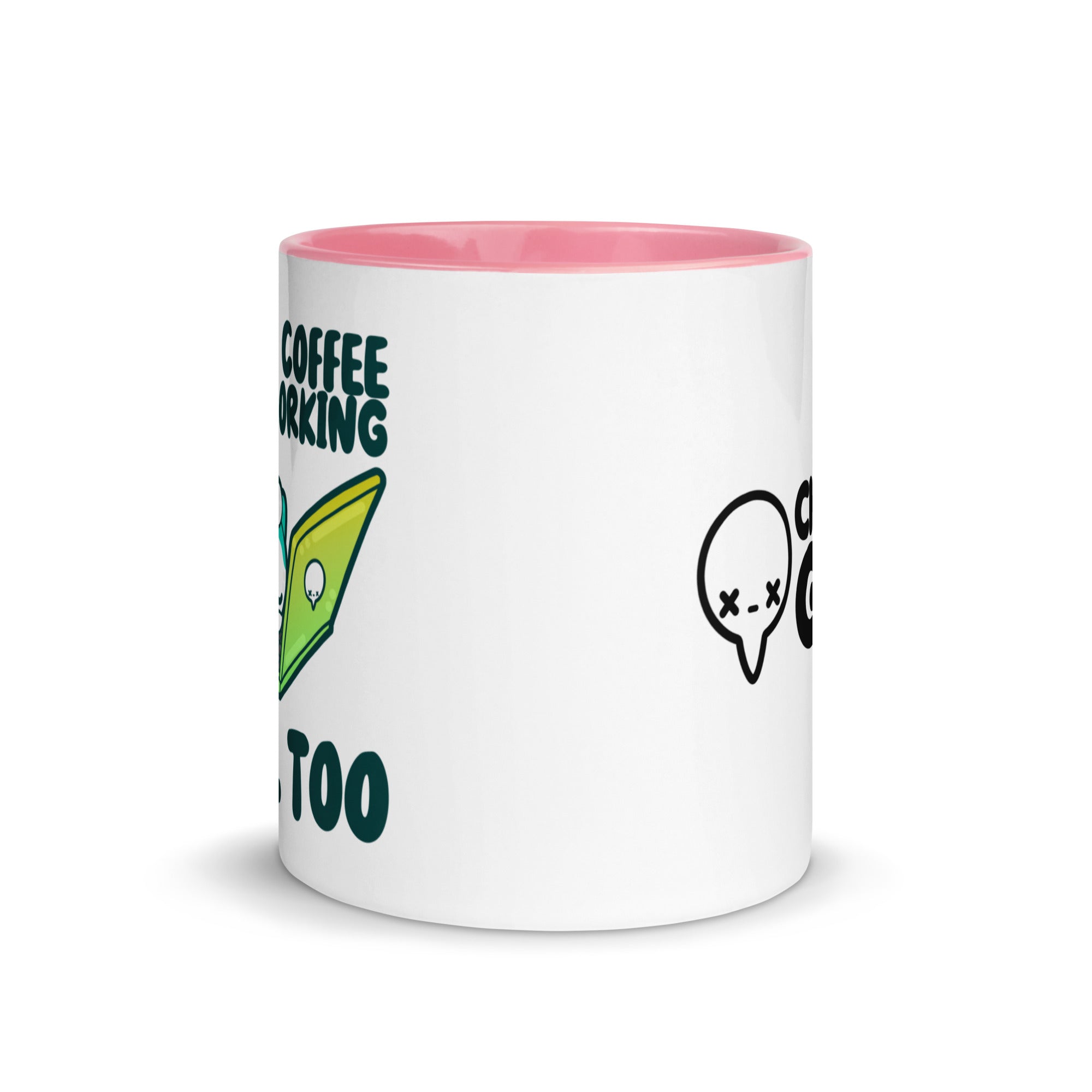 WHEN MY COFFEE STARTS WORKING - Mug with Color Inside - ChubbleGumLLC