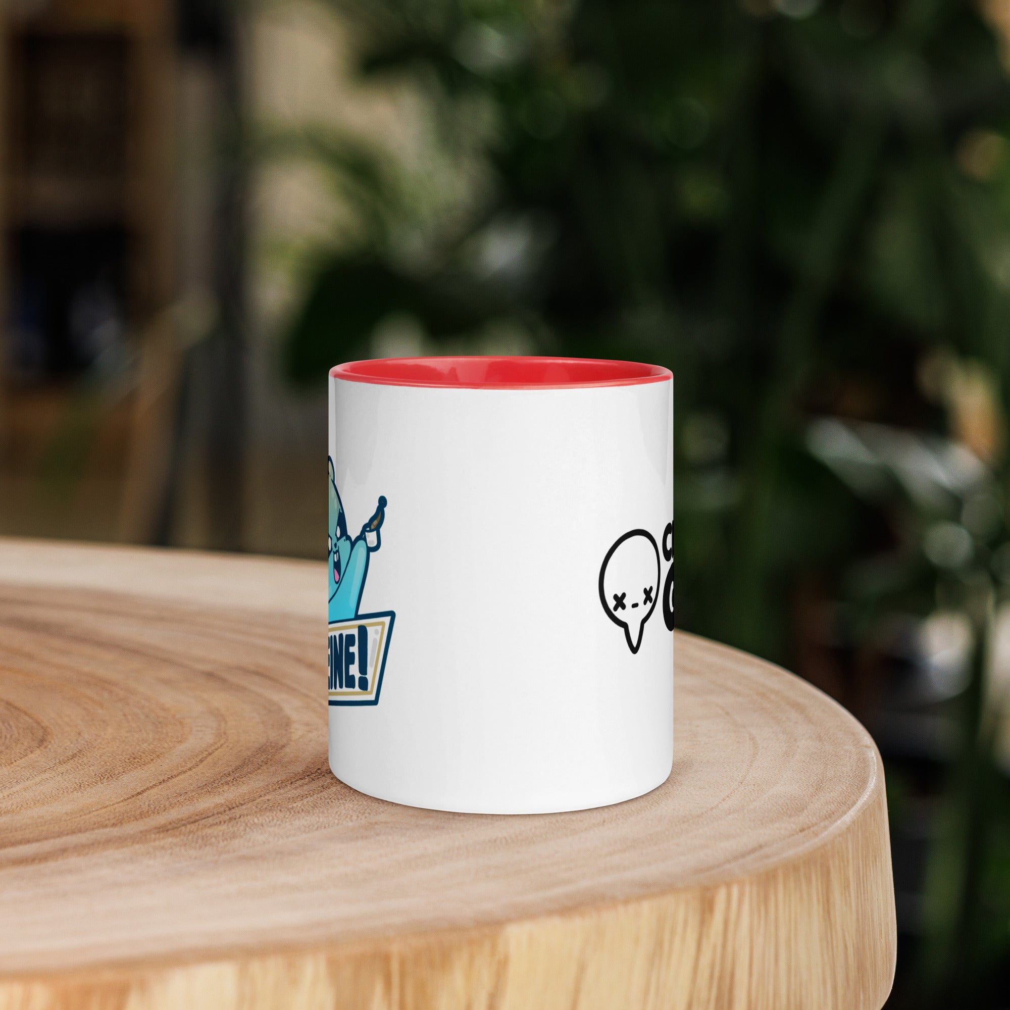 CAFFEINE - Mug with Color Inside - ChubbleGumLLC
