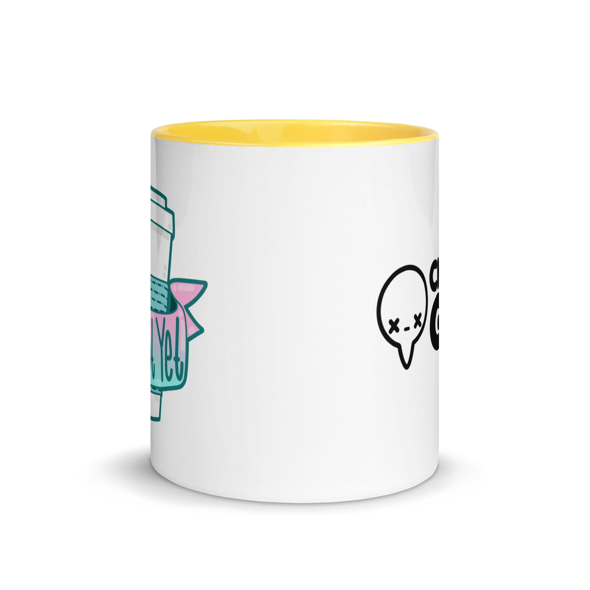 SHH NOT YET - Mug With Color Inside - ChubbleGumLLC