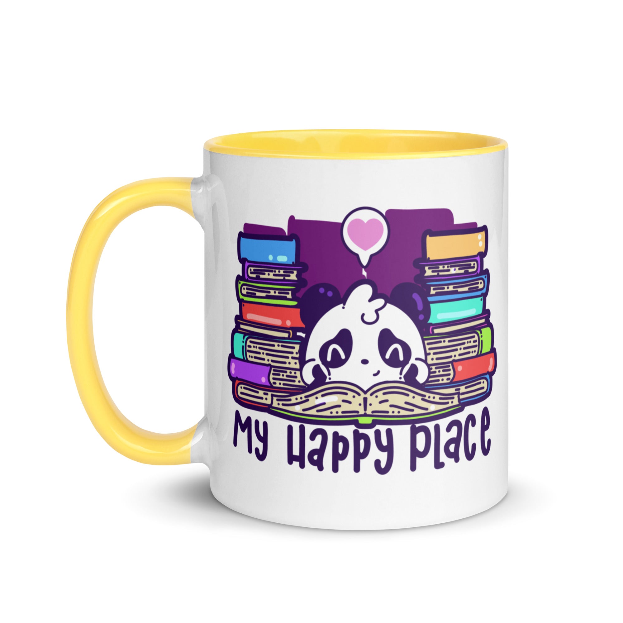 MY HAPPY PLACE - Mug with Color Inside - ChubbleGumLLC