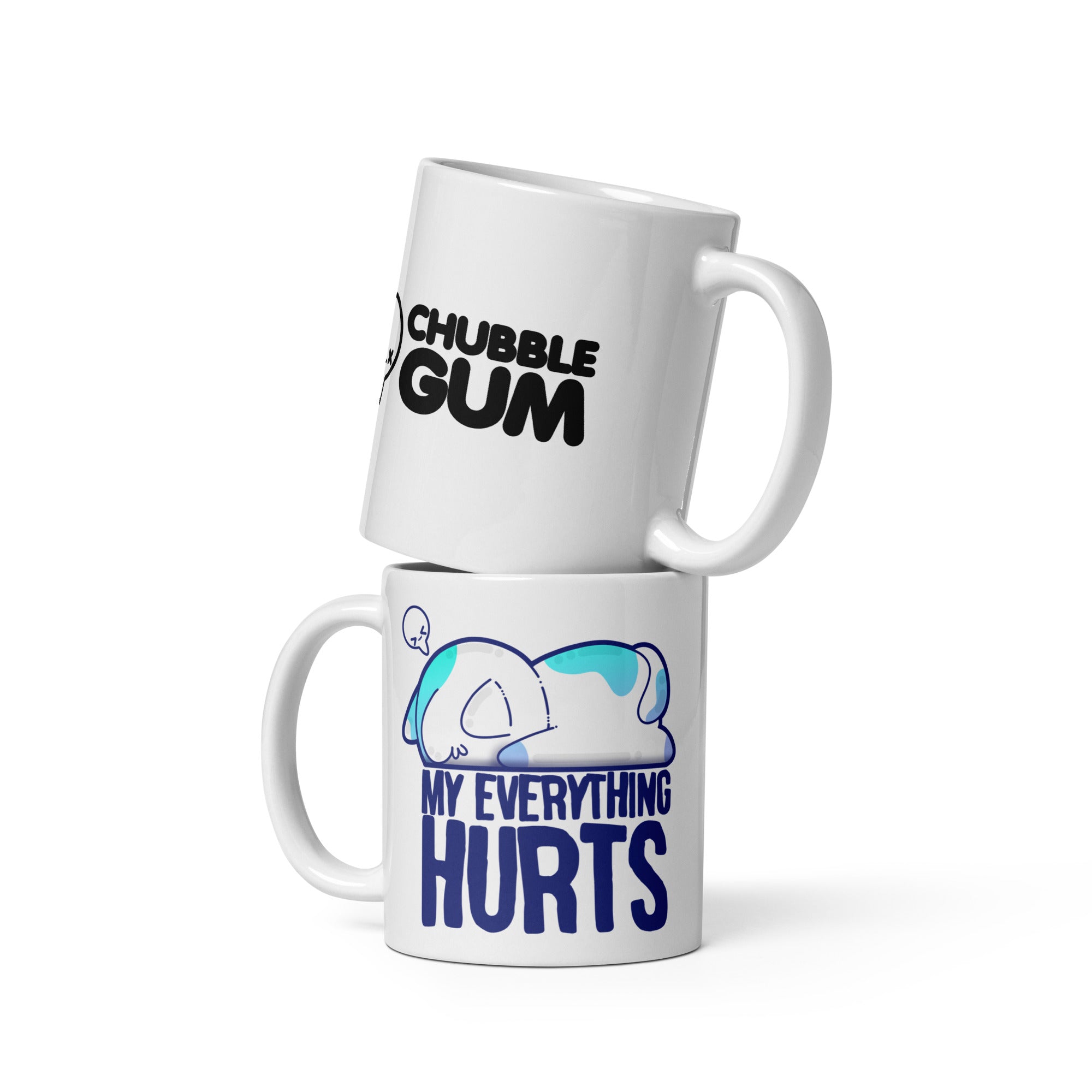 White glossy mug - ChubbleGumLLC