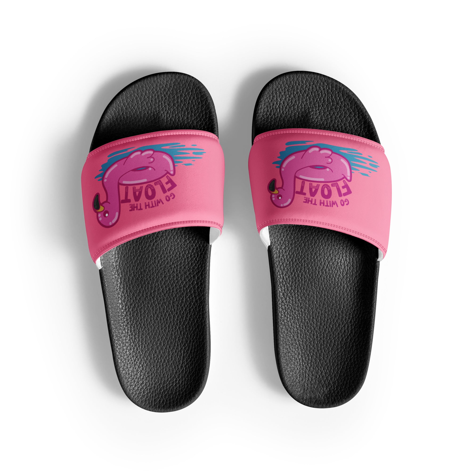 GO WITH THE FLOAT - Women’s Slides - ChubbleGumLLC