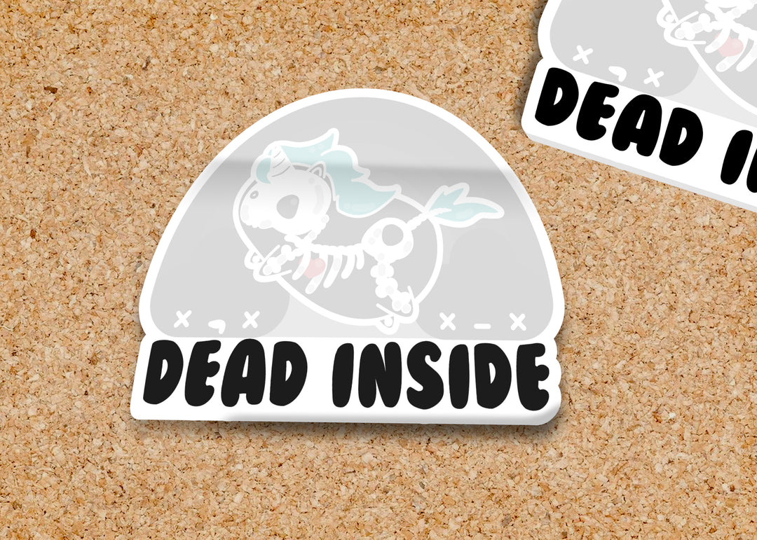 Sticky Note - Dead Inside - ChubbleGumLLC