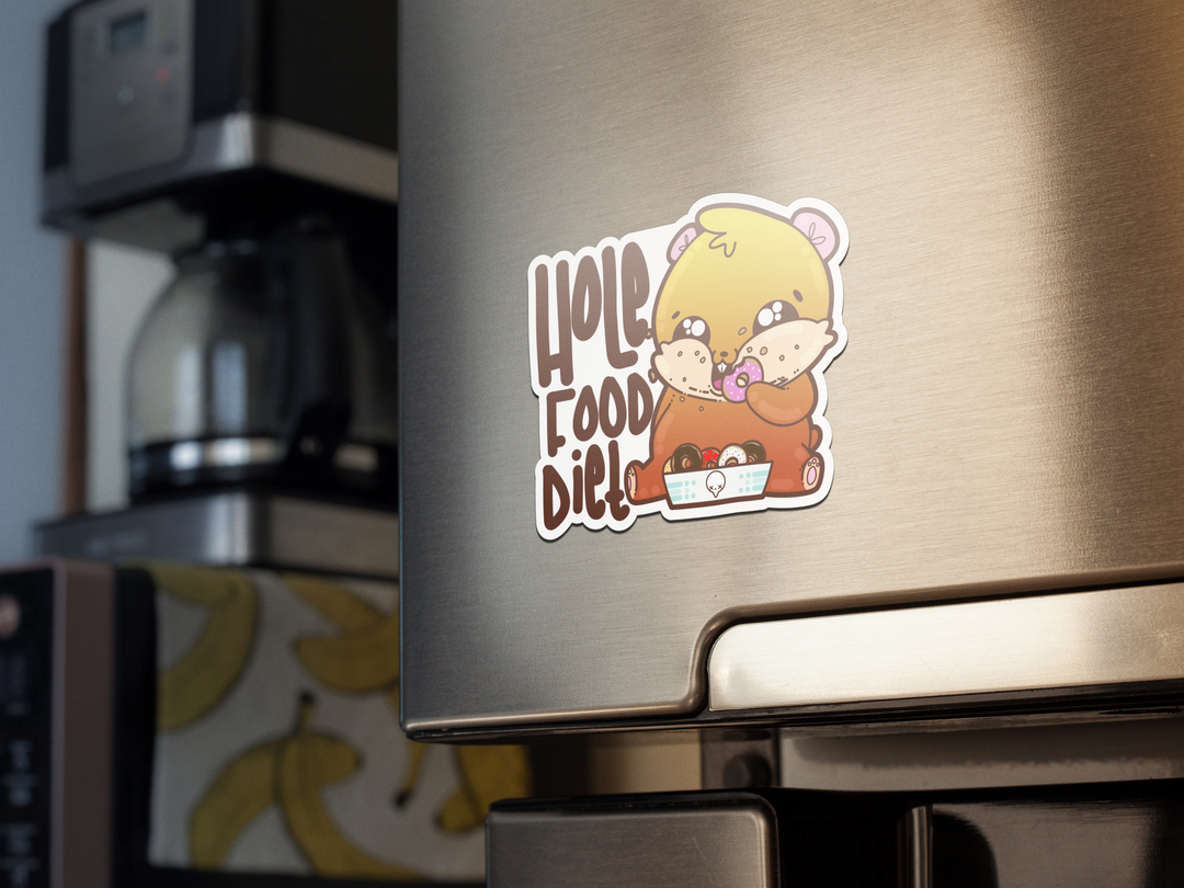 Magnet - Hole Food Diet - ChubbleGumLLC