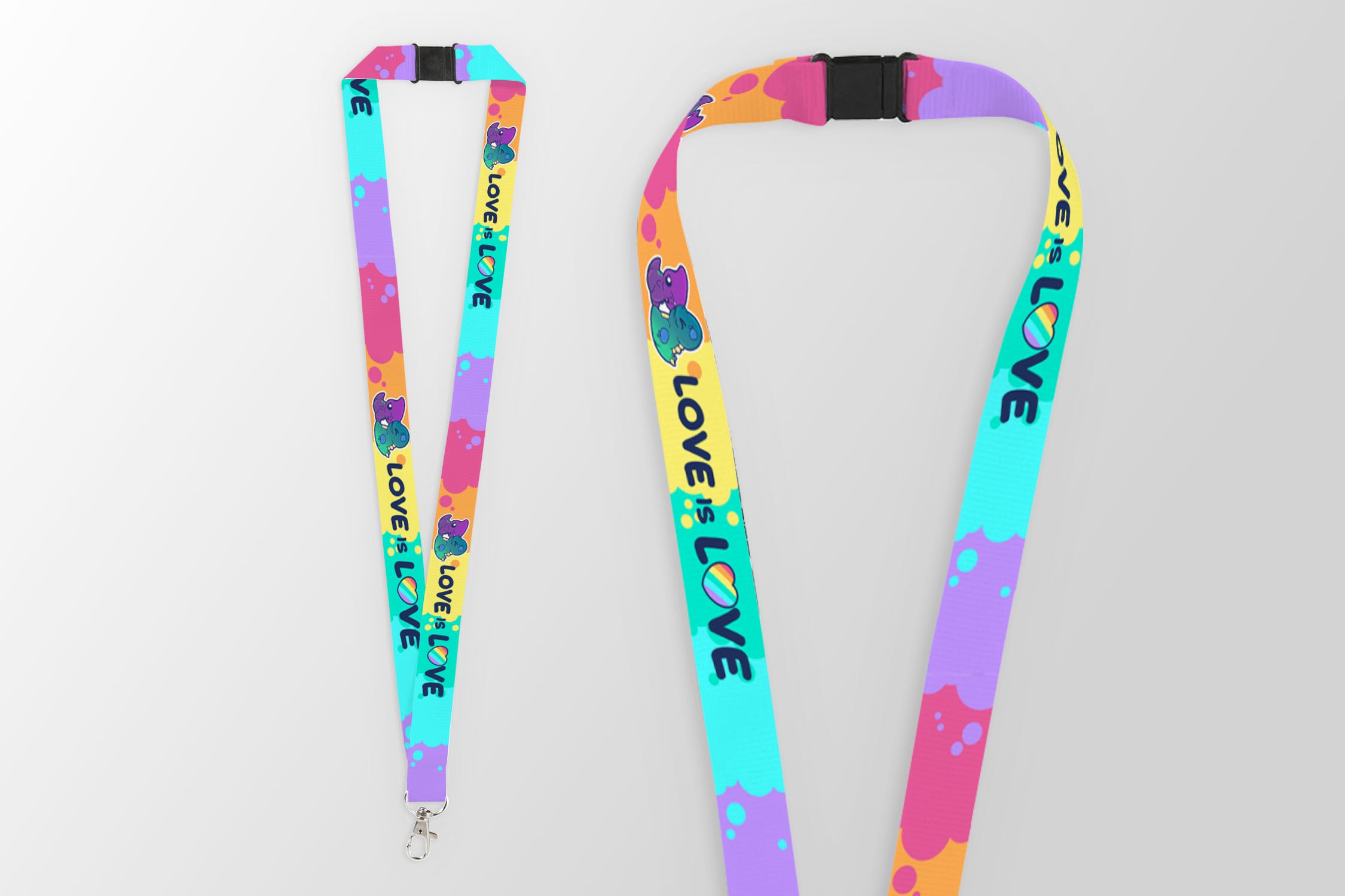 Love is Love Breakaway Lanyard - ChubbleGumLLC