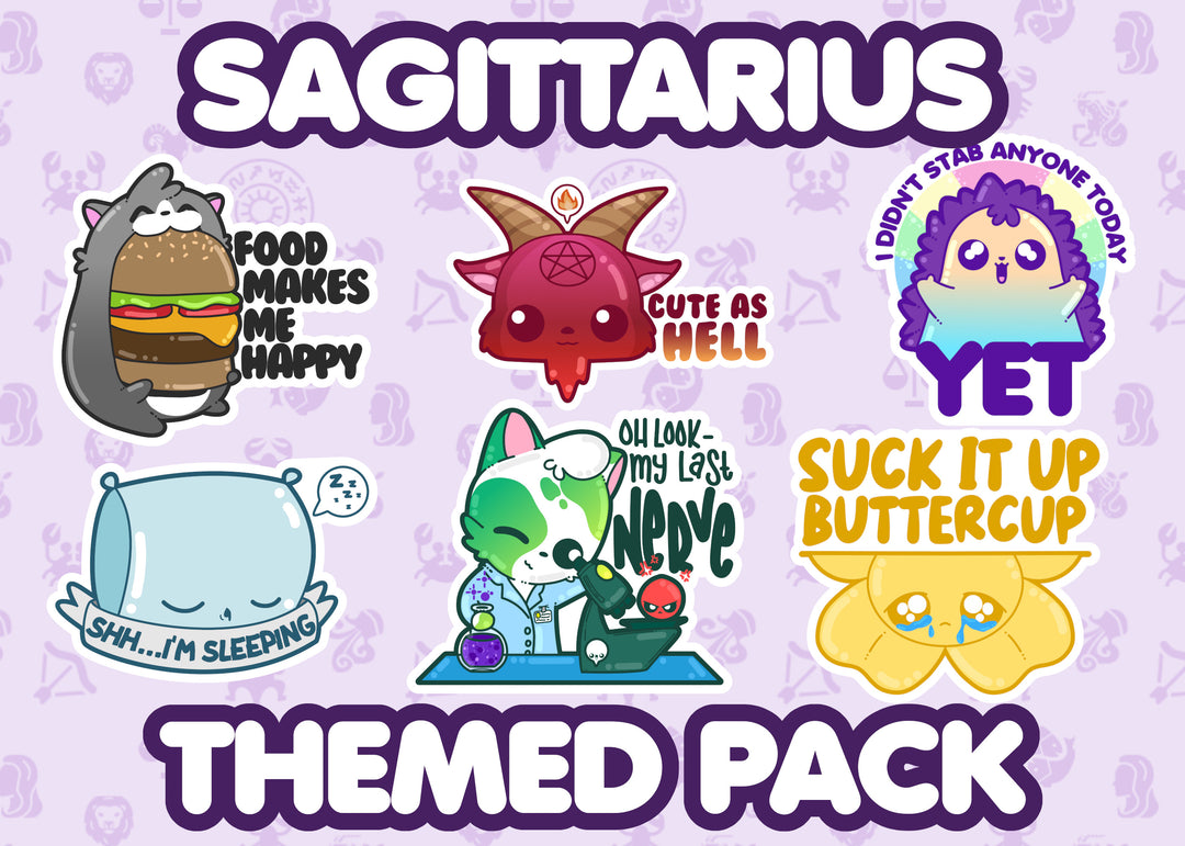 Sagittarius Zodiac Themed Pack - ChubbleGumLLC