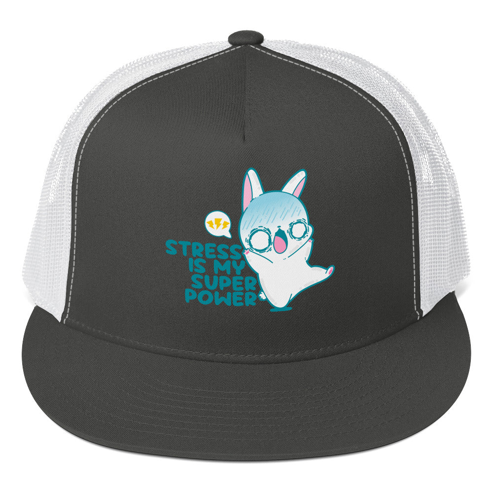 STRESS IS MY SUPERPOWER - TRUCKER HAT