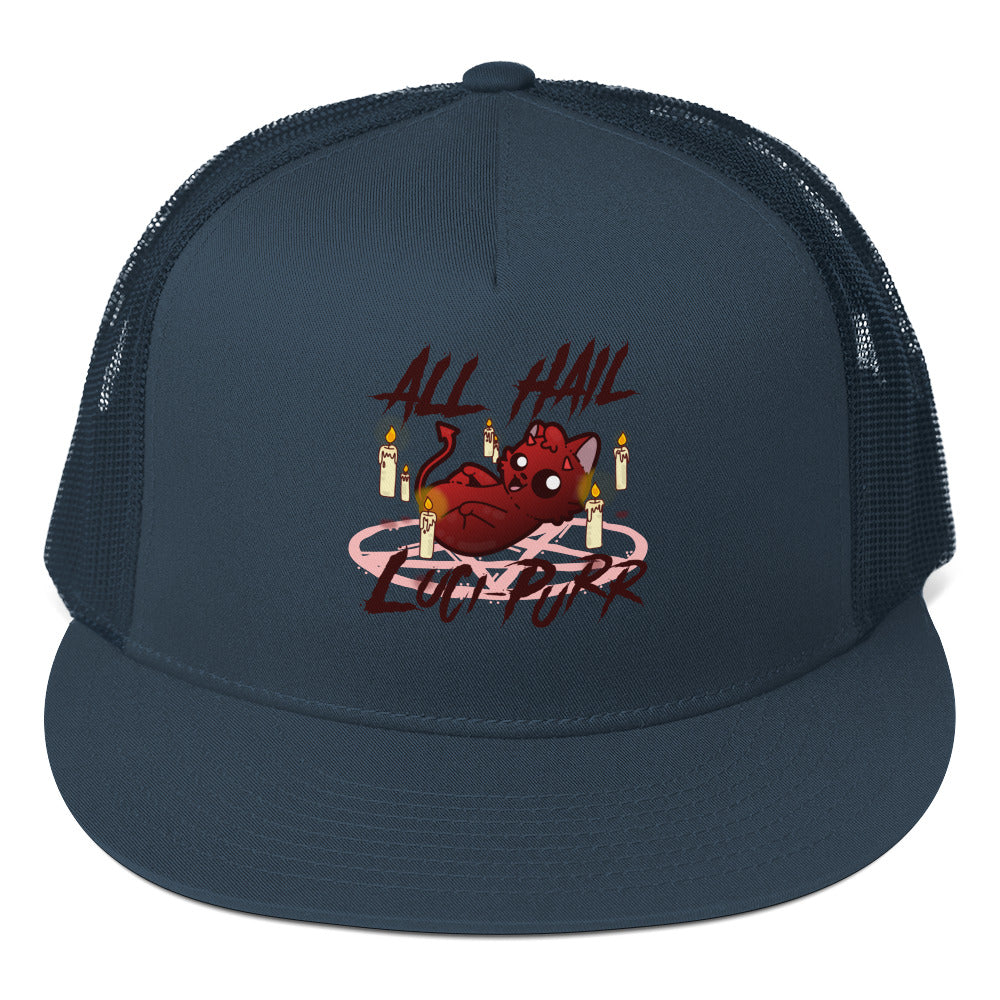 ALL HAIL LUCIPURR - TRUCKER HAT