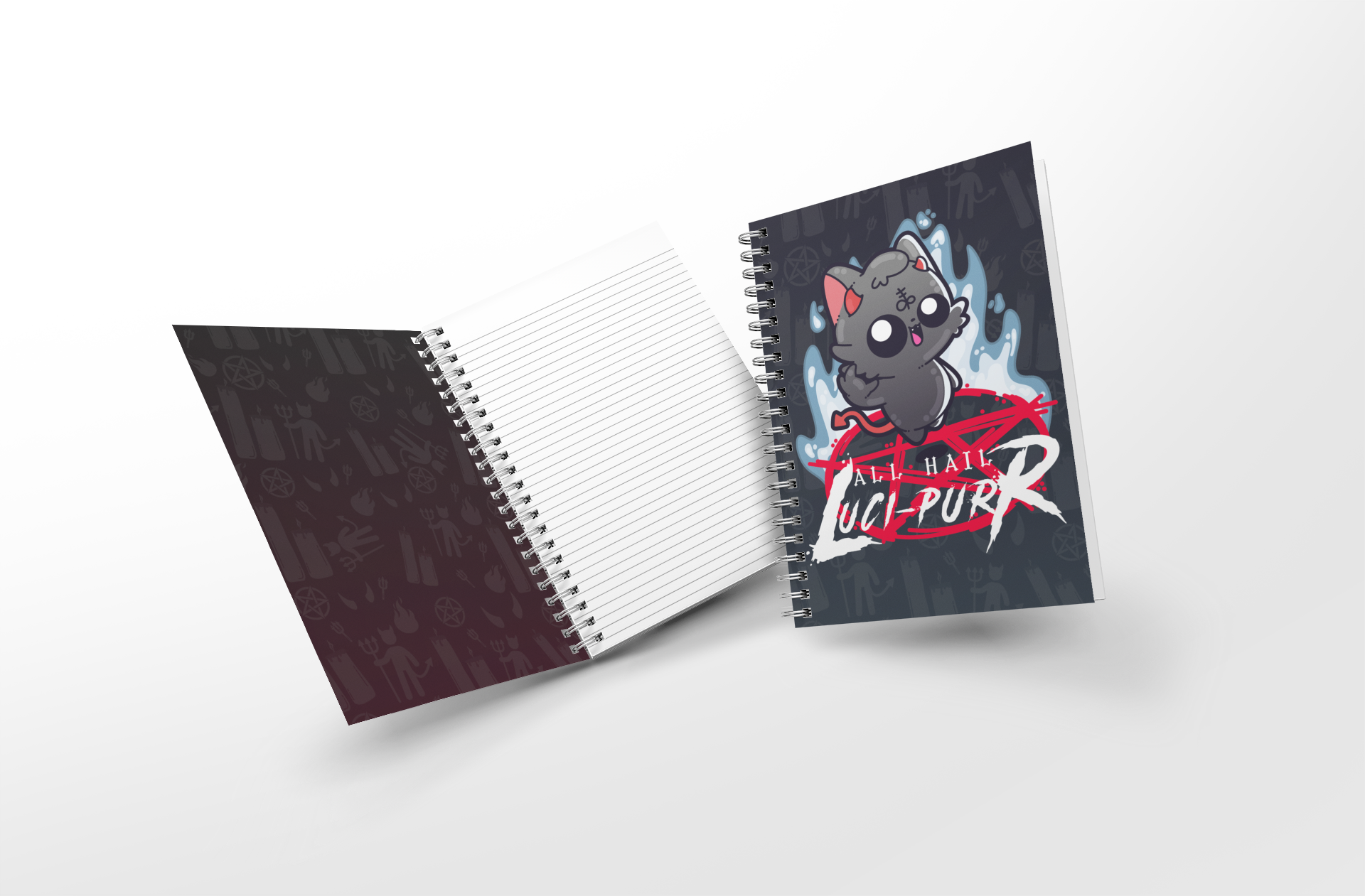 Soft Touch Mini Notebook - All Hail Luci-purr