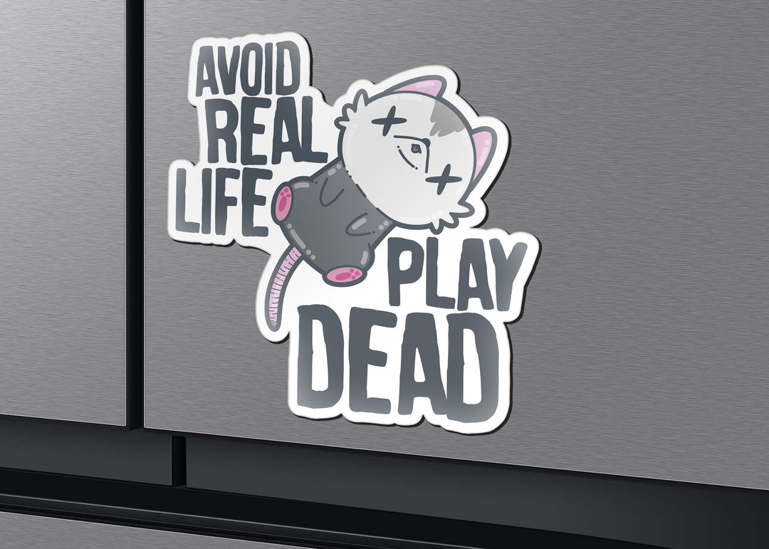 Magnet - Avoid Real Life - Play Dead - ChubbleGumLLC