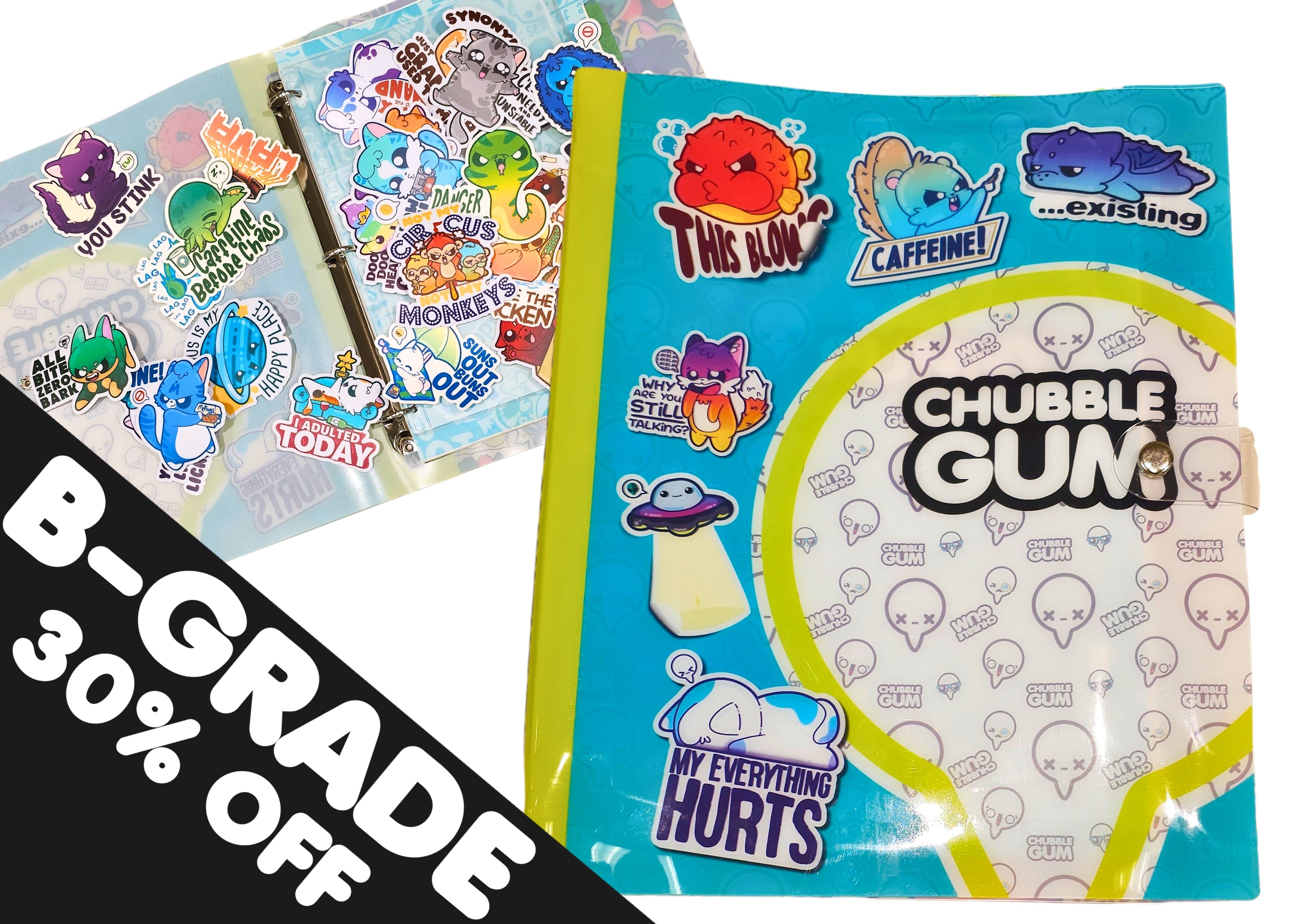 B-GRADE Chubble Gum Sticker Lookbook - ChubbleGumLLC