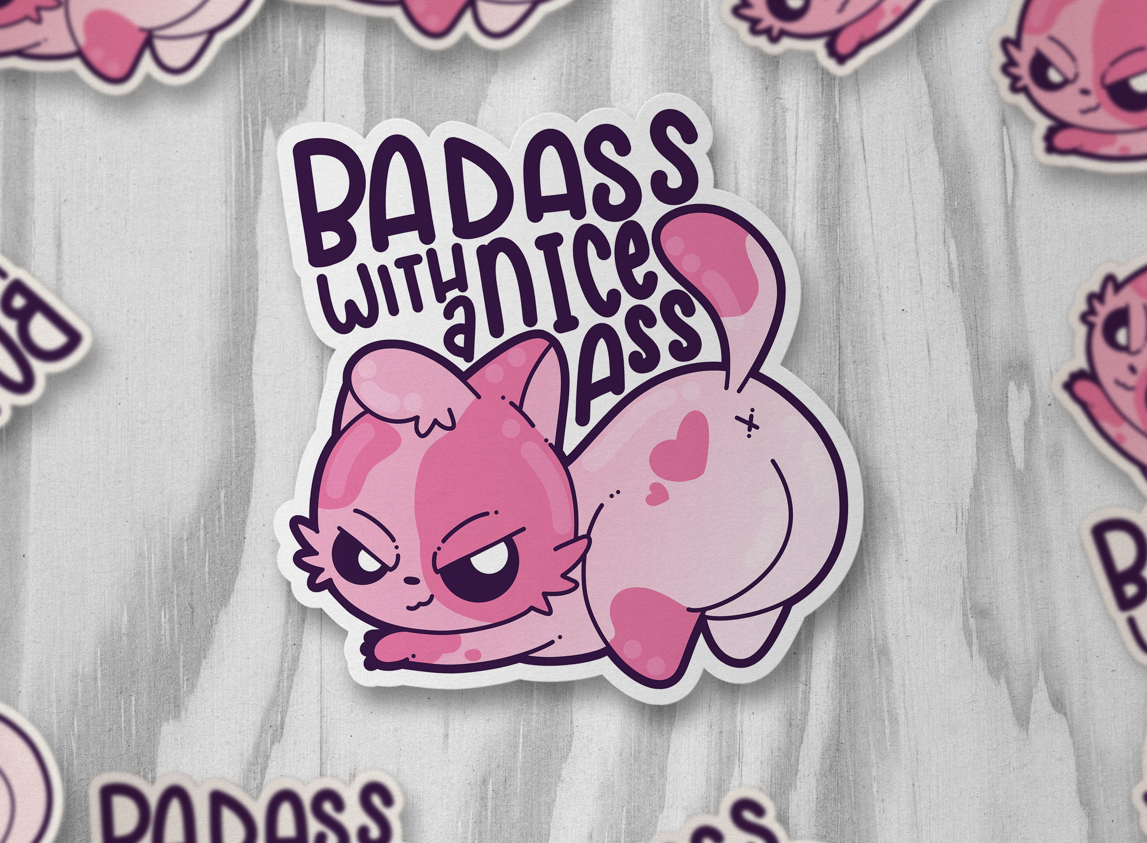 Badass with a Nice Ass - ChubbleGumLLC