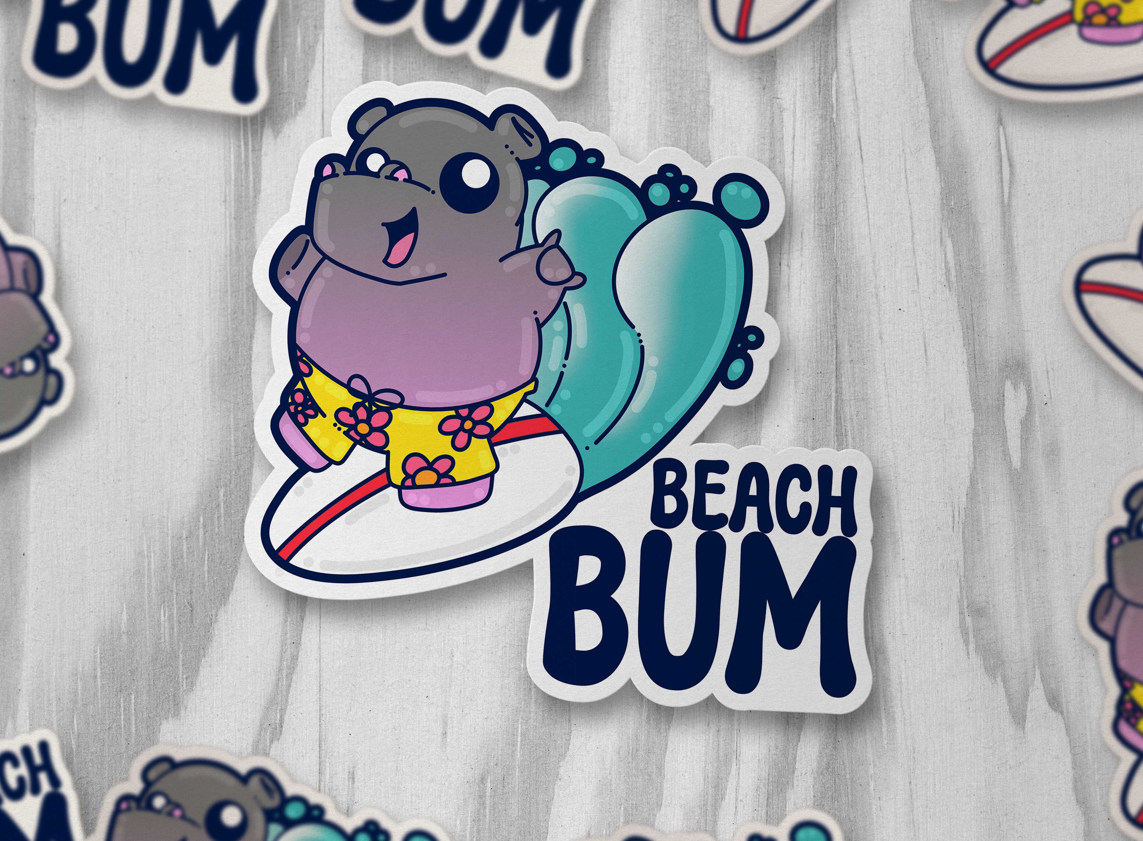 Beach Bum - ChubbleGumLLC