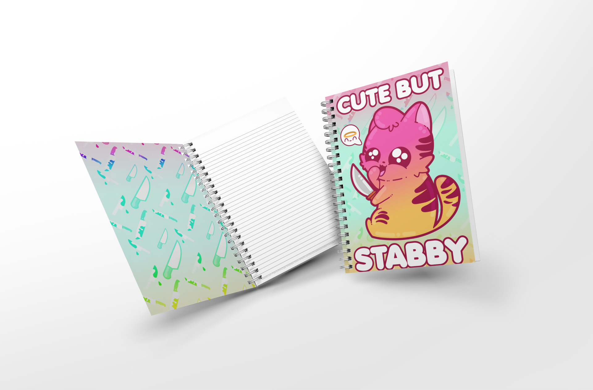 Soft Touch Mini Notebook - Cute But Stabby - ChubbleGumLLC