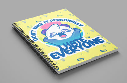 Notebook - Don't Take It Personally - I Hate Everyone