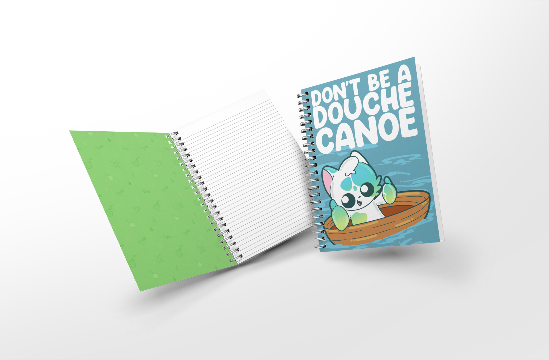 Soft Touch Mini Notebook - Don't Be a Douche Canoe - ChubbleGumLLC