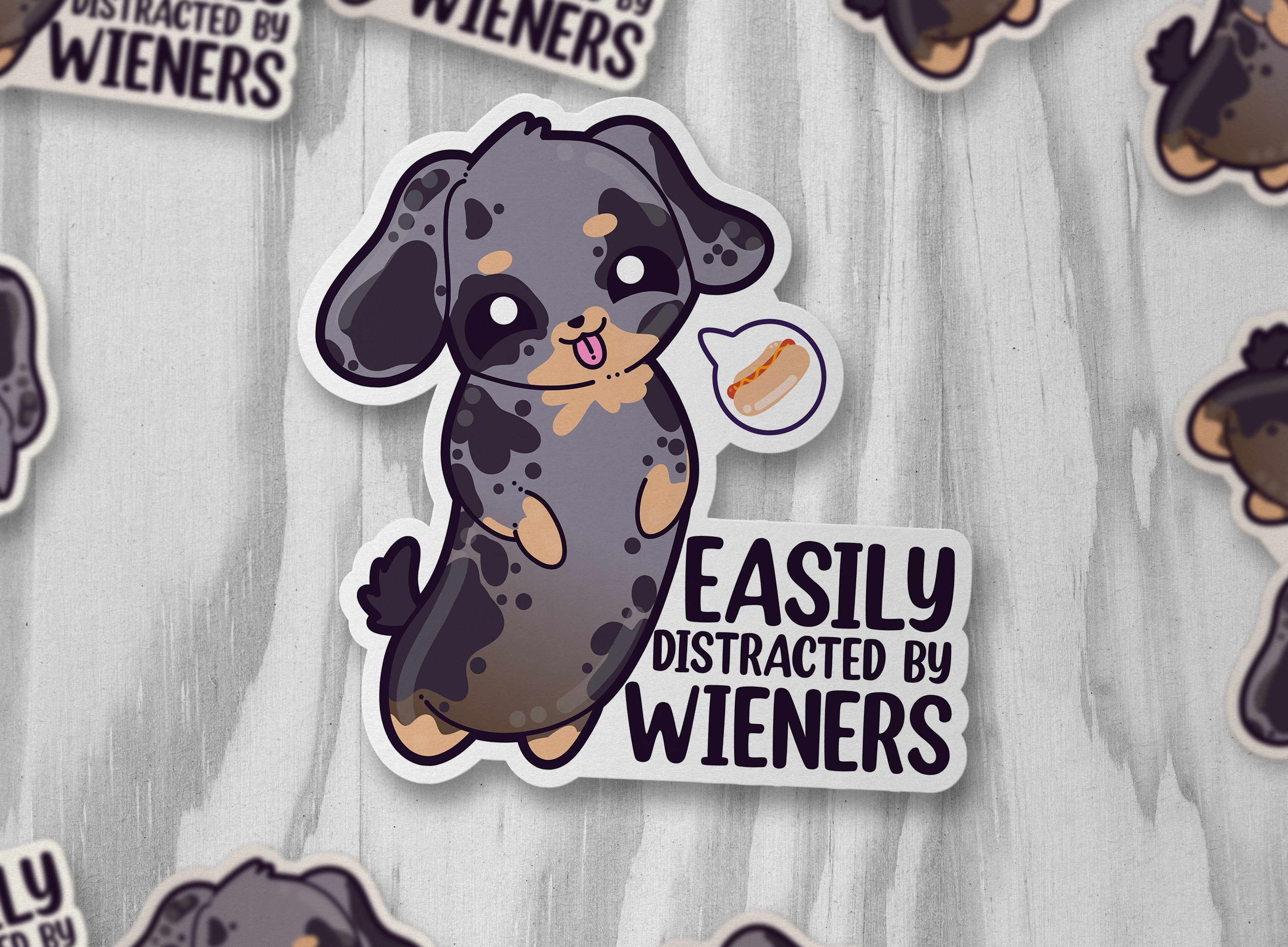 Easily Distracted By Wieners - ChubbleGumLLC