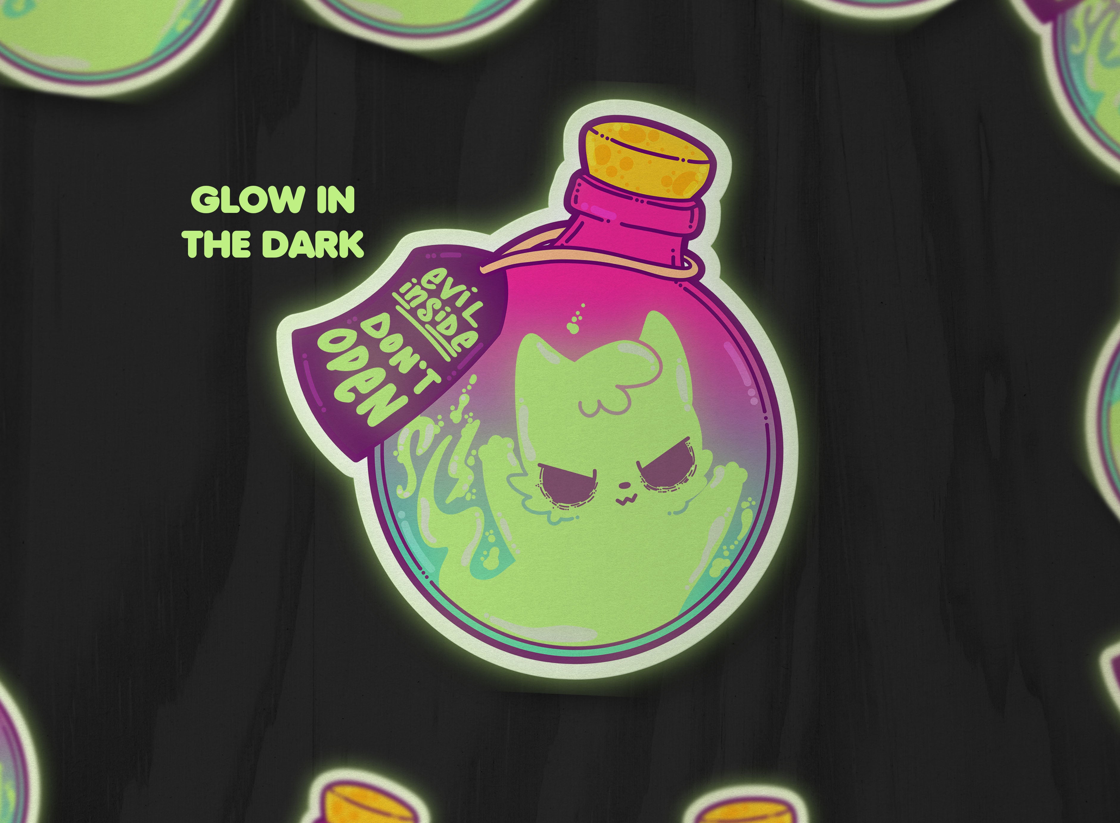 Evil Inside - Glow in the Dark - ChubbleGumLLC