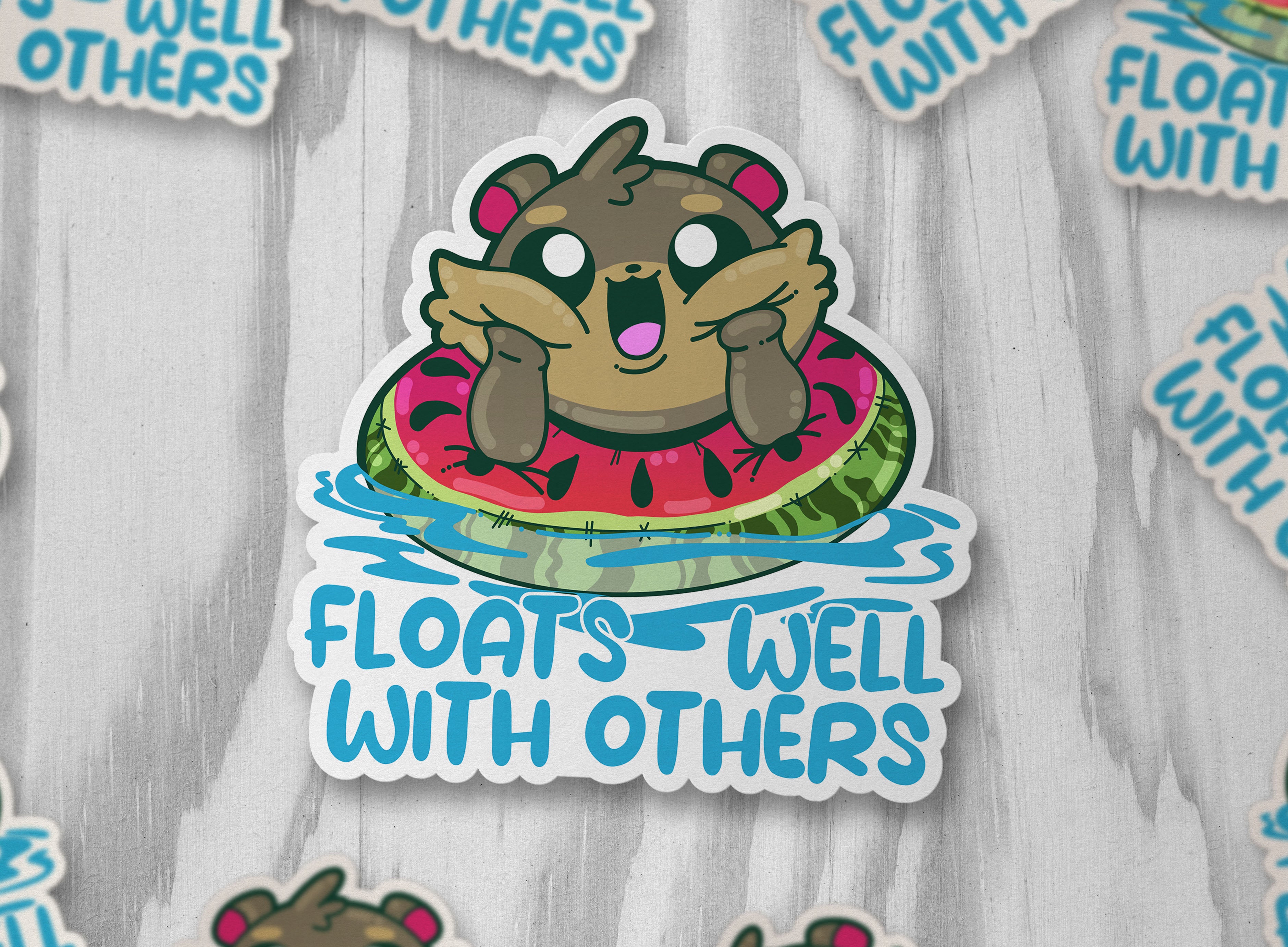 Floats Well With Others - ChubbleGumLLC
