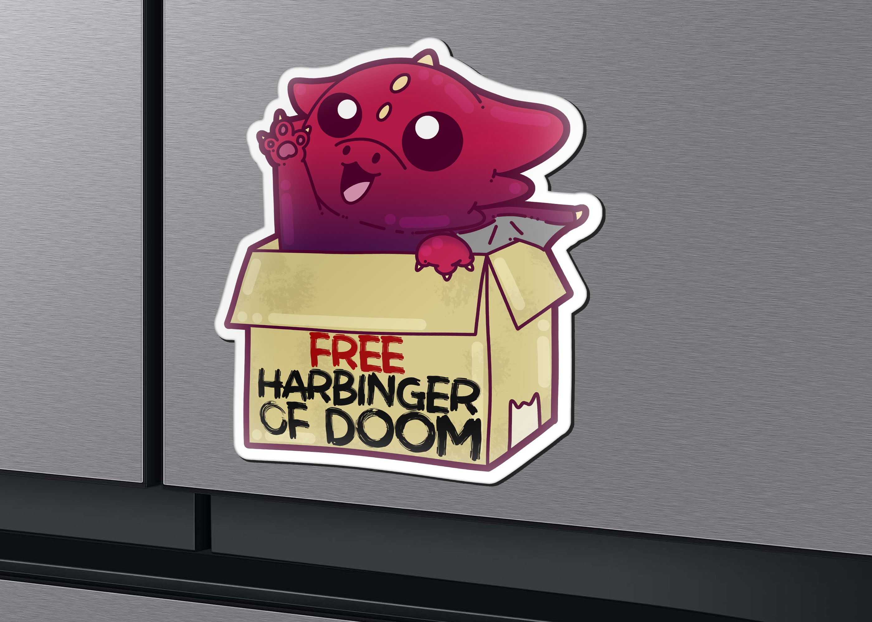 Magnet - Free Harbinger of Doom - ChubbleGumLLC