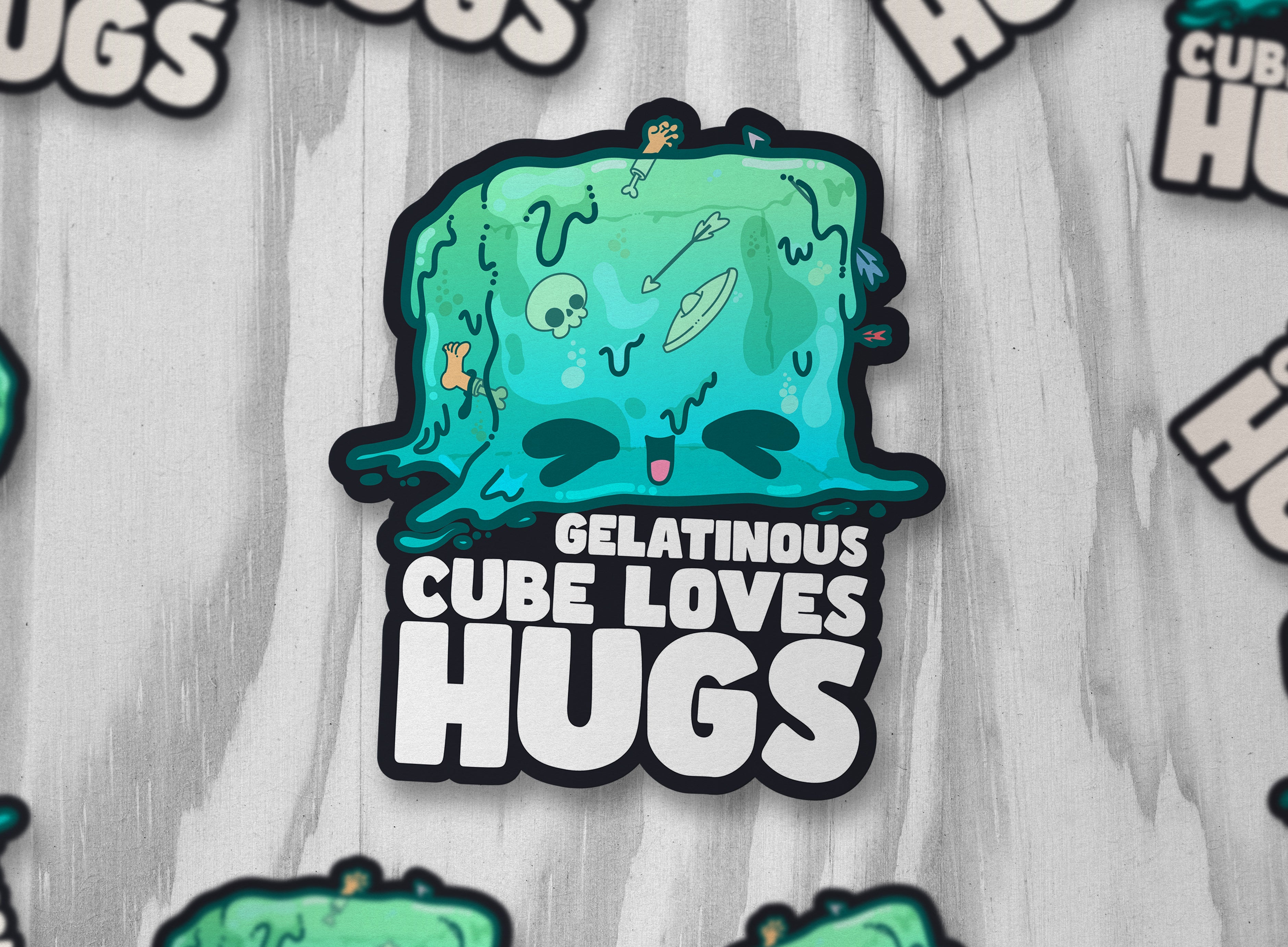 Gelatinous Cube Loves Hugs