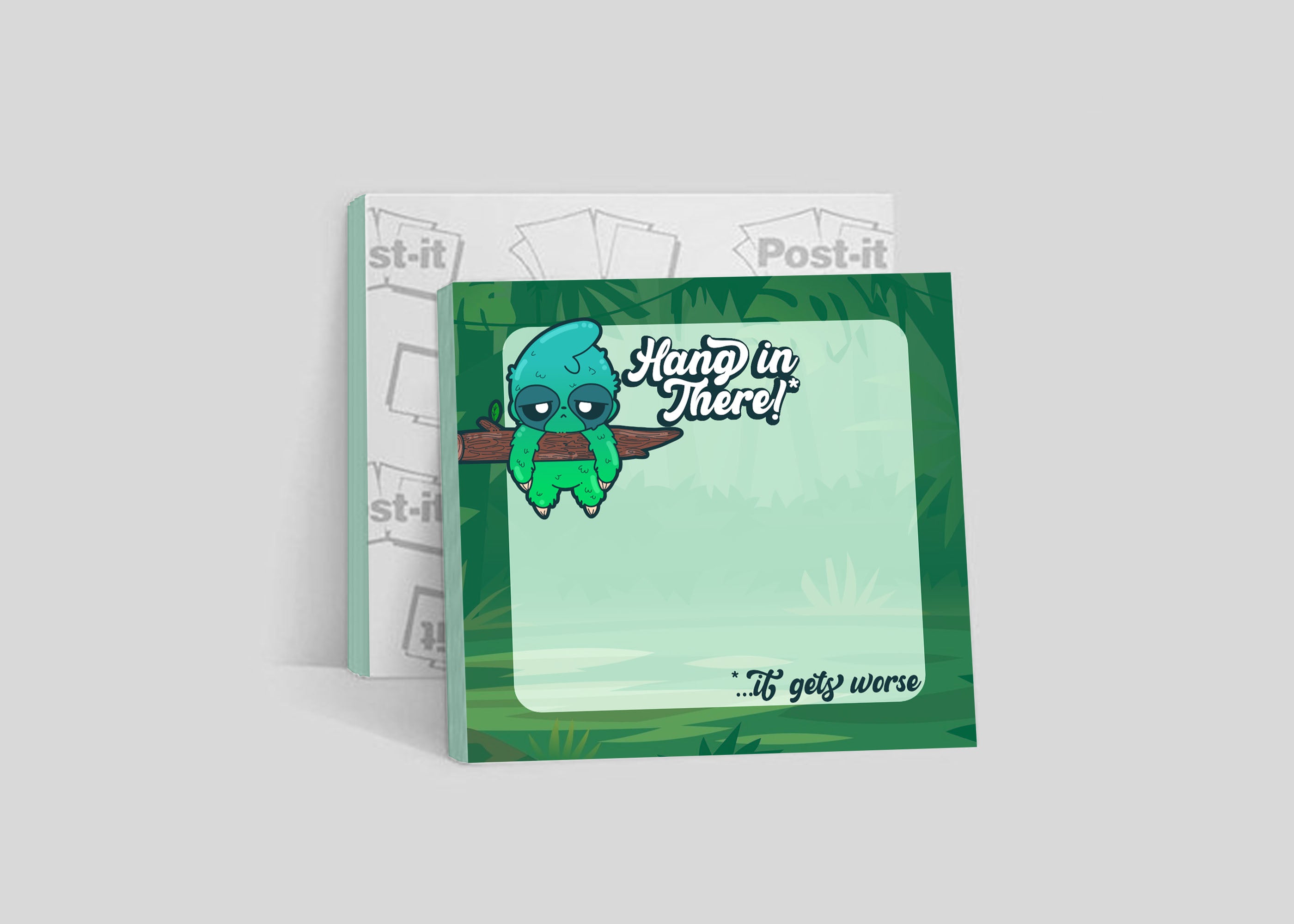 Sticky Note - Hang In There - It Gets Worse
