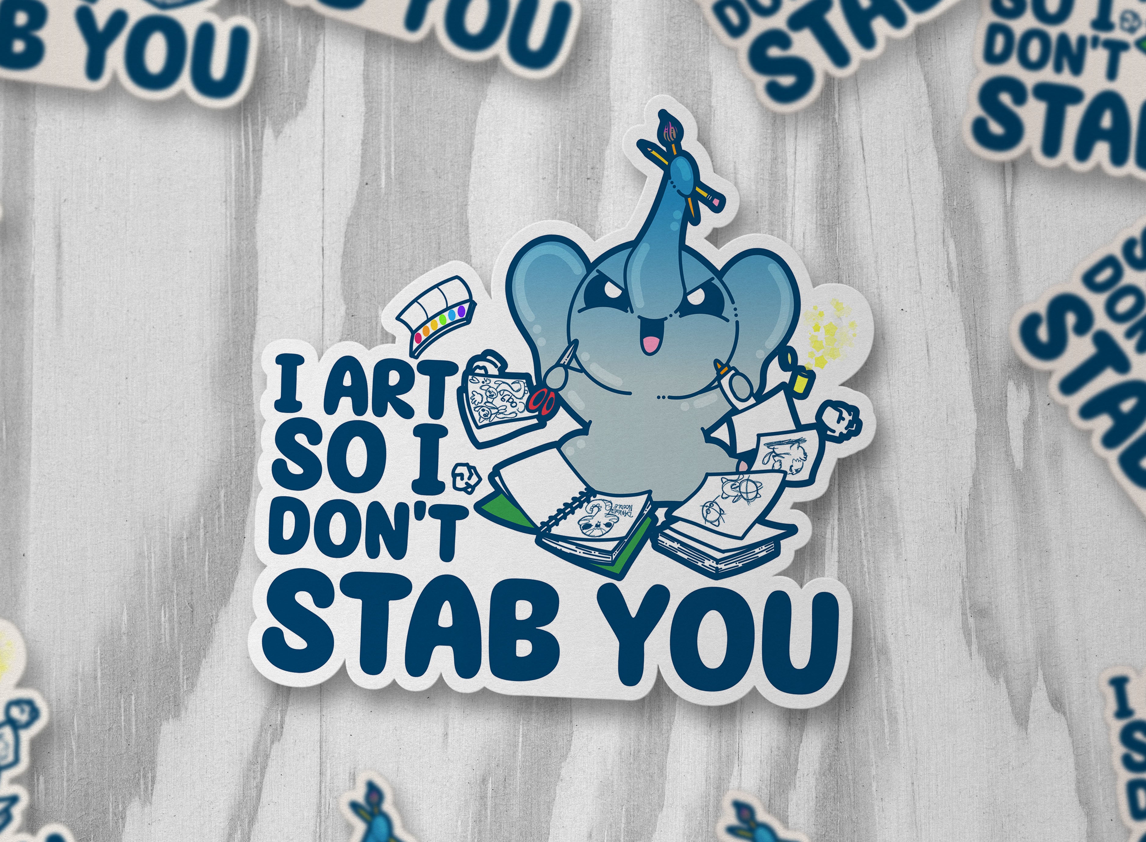 I Art So I Don't Stab You