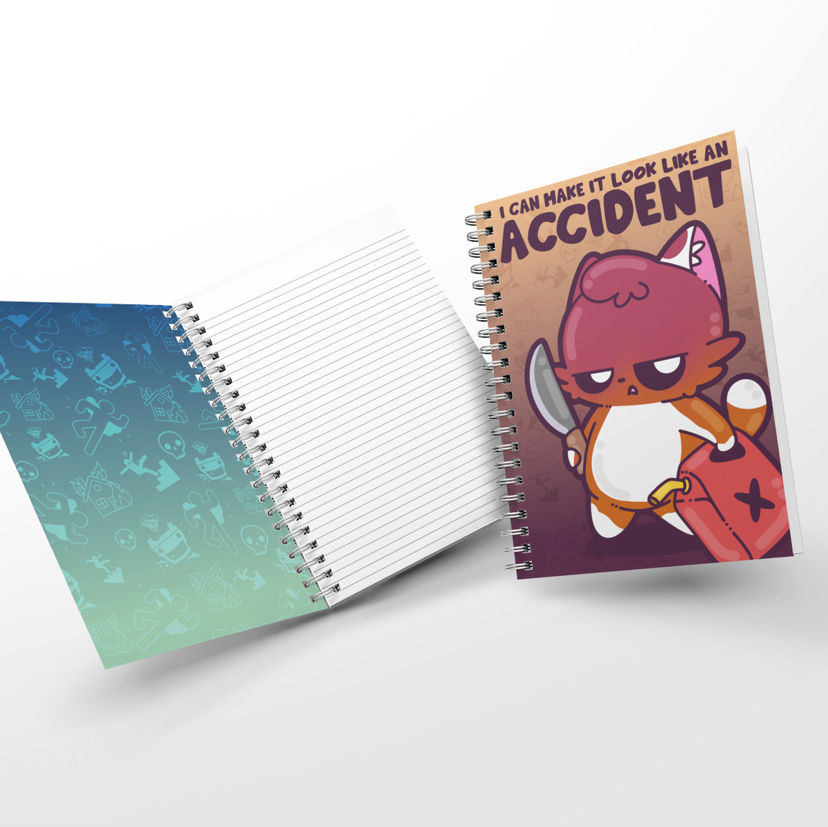 Soft Touch Mini Notebook - I Can Make It Look Like An Accident