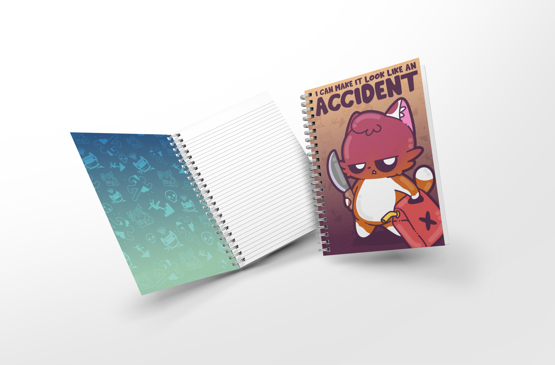 Soft Touch Mini Notebook - I Can Make It Look Like An Accident
